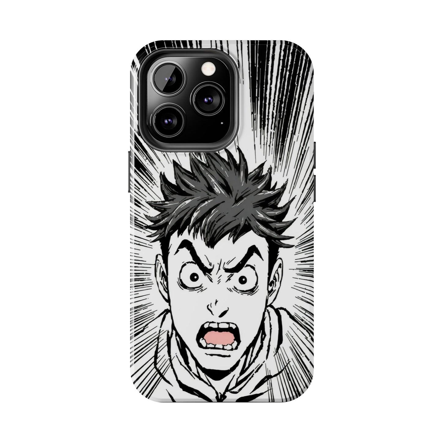 Intense Graphic Phone Case - Tough Design for Anime Fans