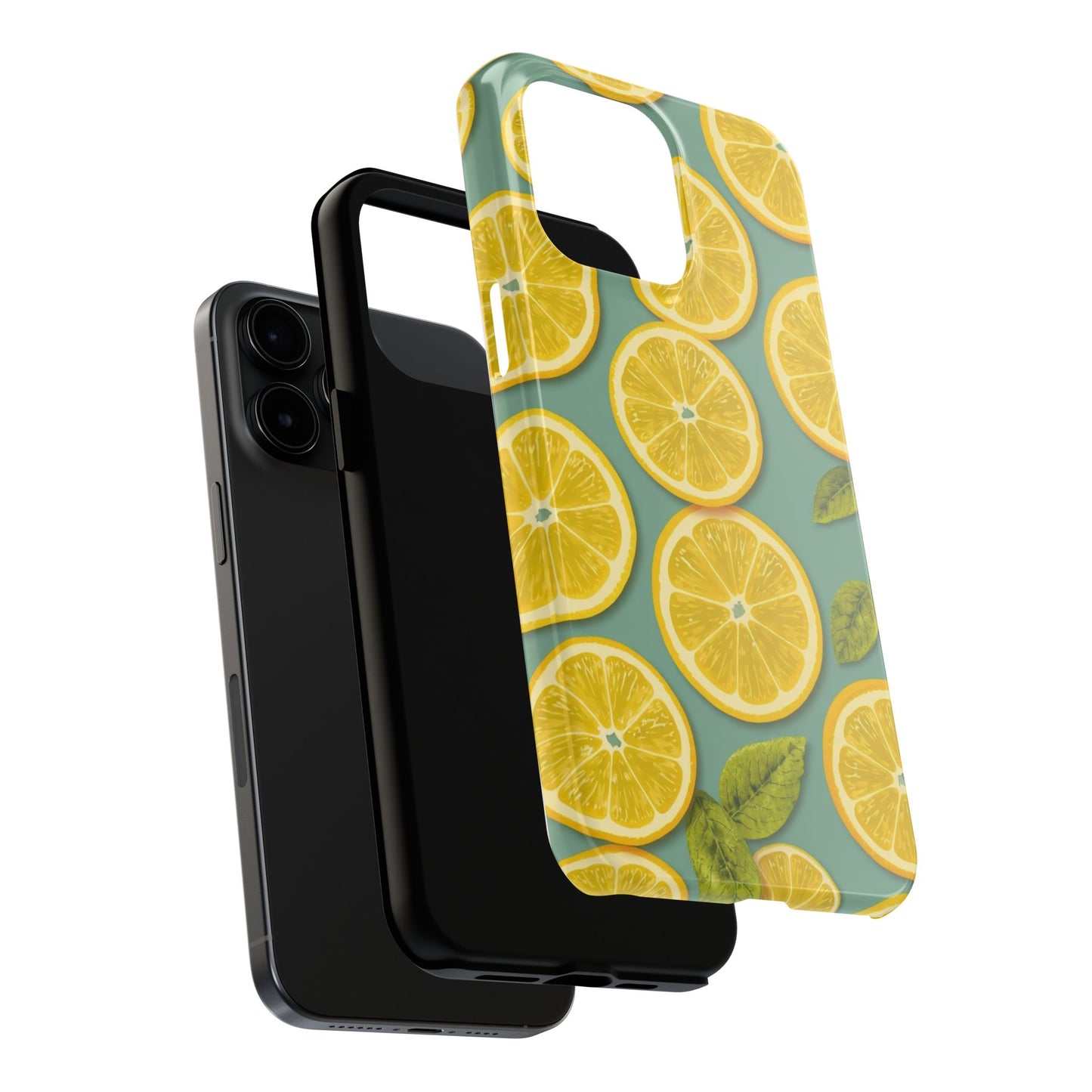 Tough Lemon Pattern Phone Case - Vibrant Citrus Design for Summer Vibes - for iPhone