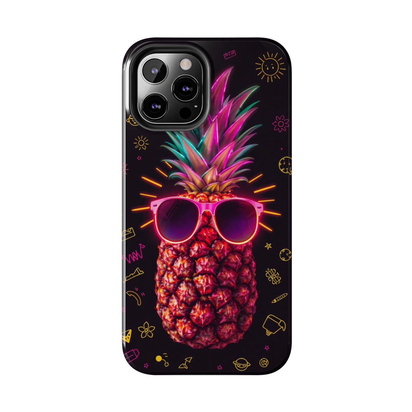Tough Pineapple Phone Case - Cool, Vibrant Design Perfect for Summer Vibes