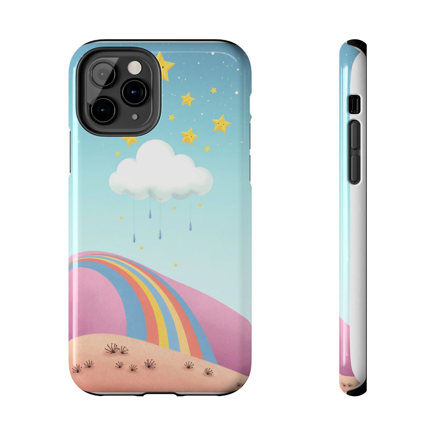 Colorful Rainbow Phone Case - Durable Tough Design for Adventurers