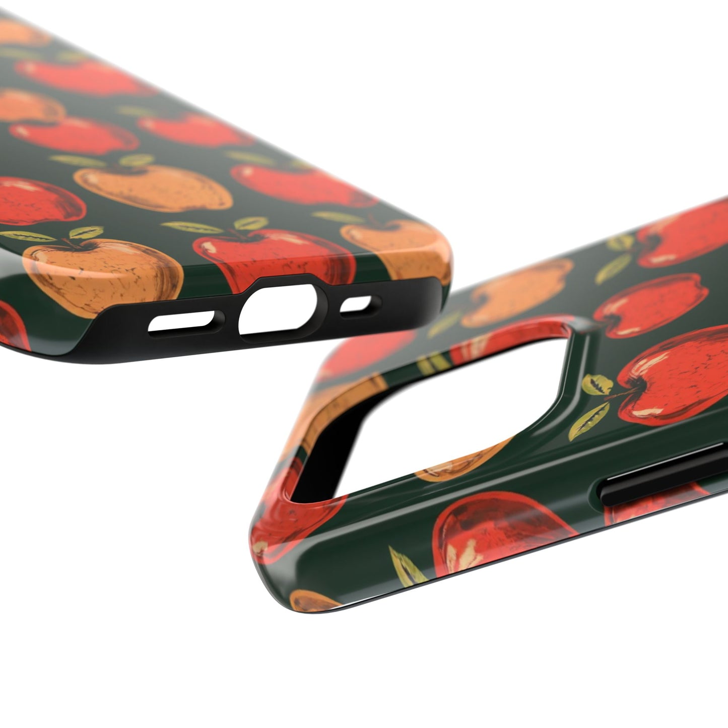 Apple Retro Pattern Tough Phone Case - Durable, Stylish, and Protective for Everyday Use - for iPhone