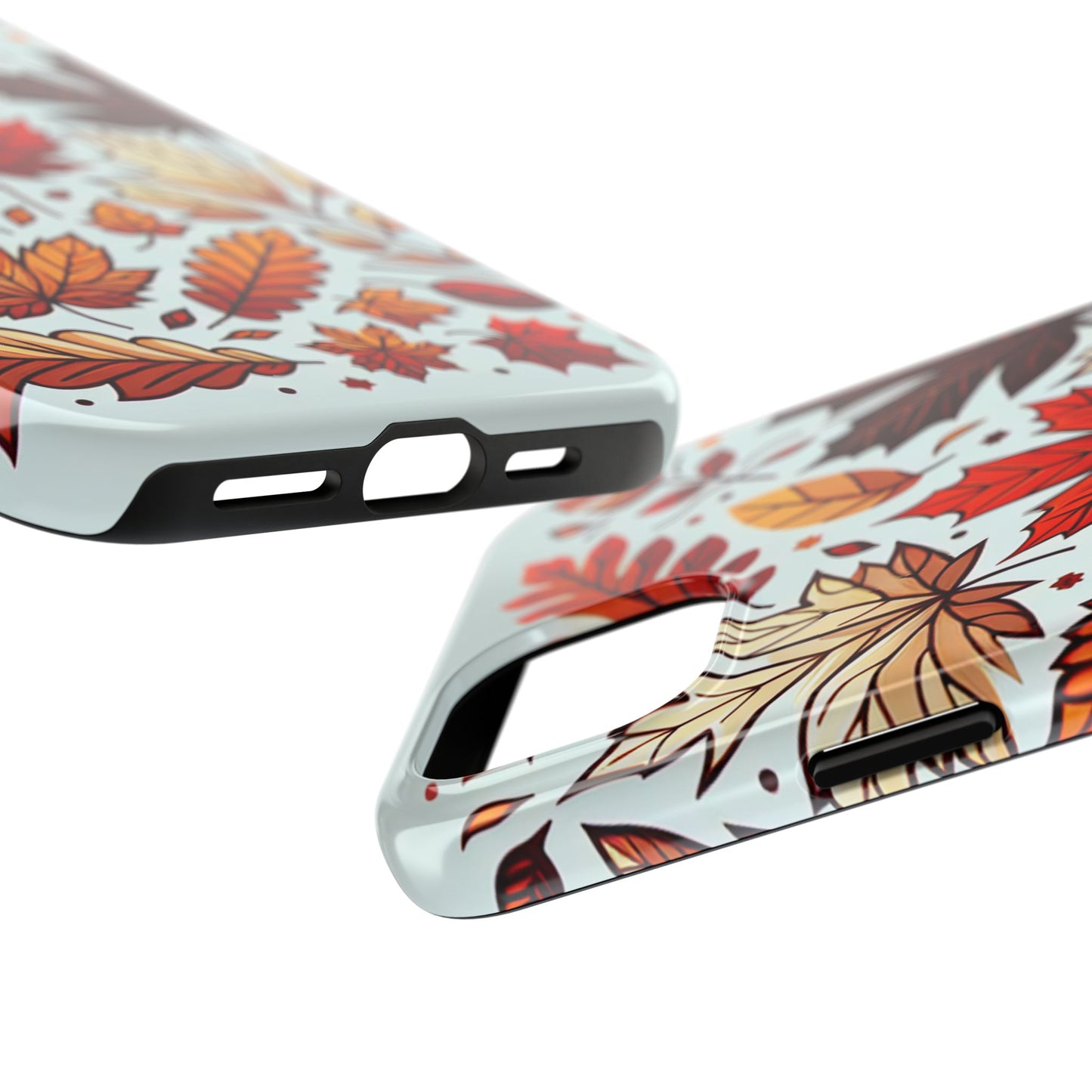 Autumn Leaves Tough Phone Case - Leaves Pattern - for iPhone