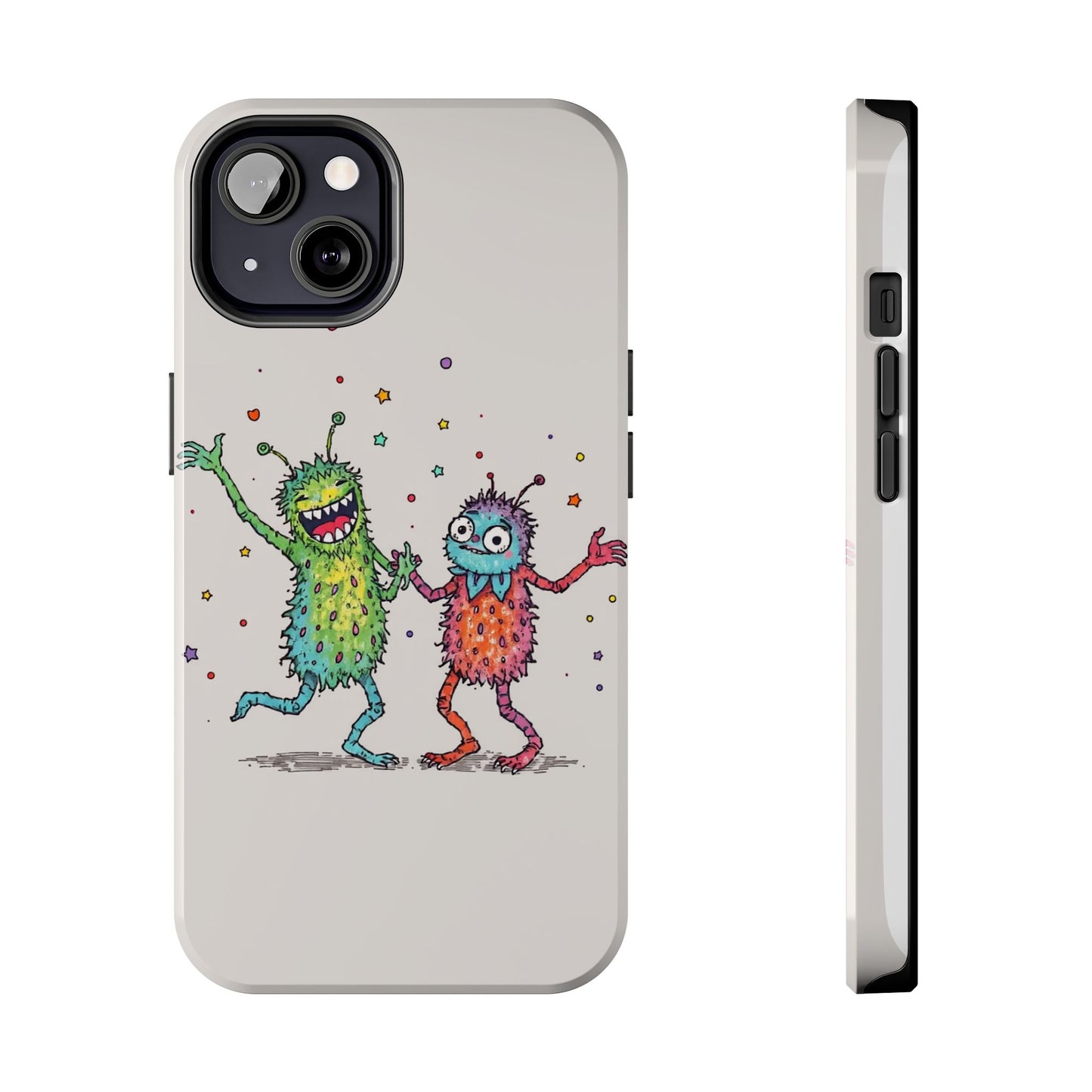 Colorful Monster Tough Phone Case - Fun and Playful Design