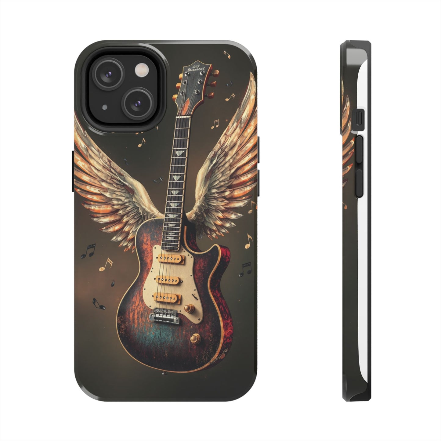 Inspirational Guitar Wing Phone Case - Tough Protection for Music Lovers