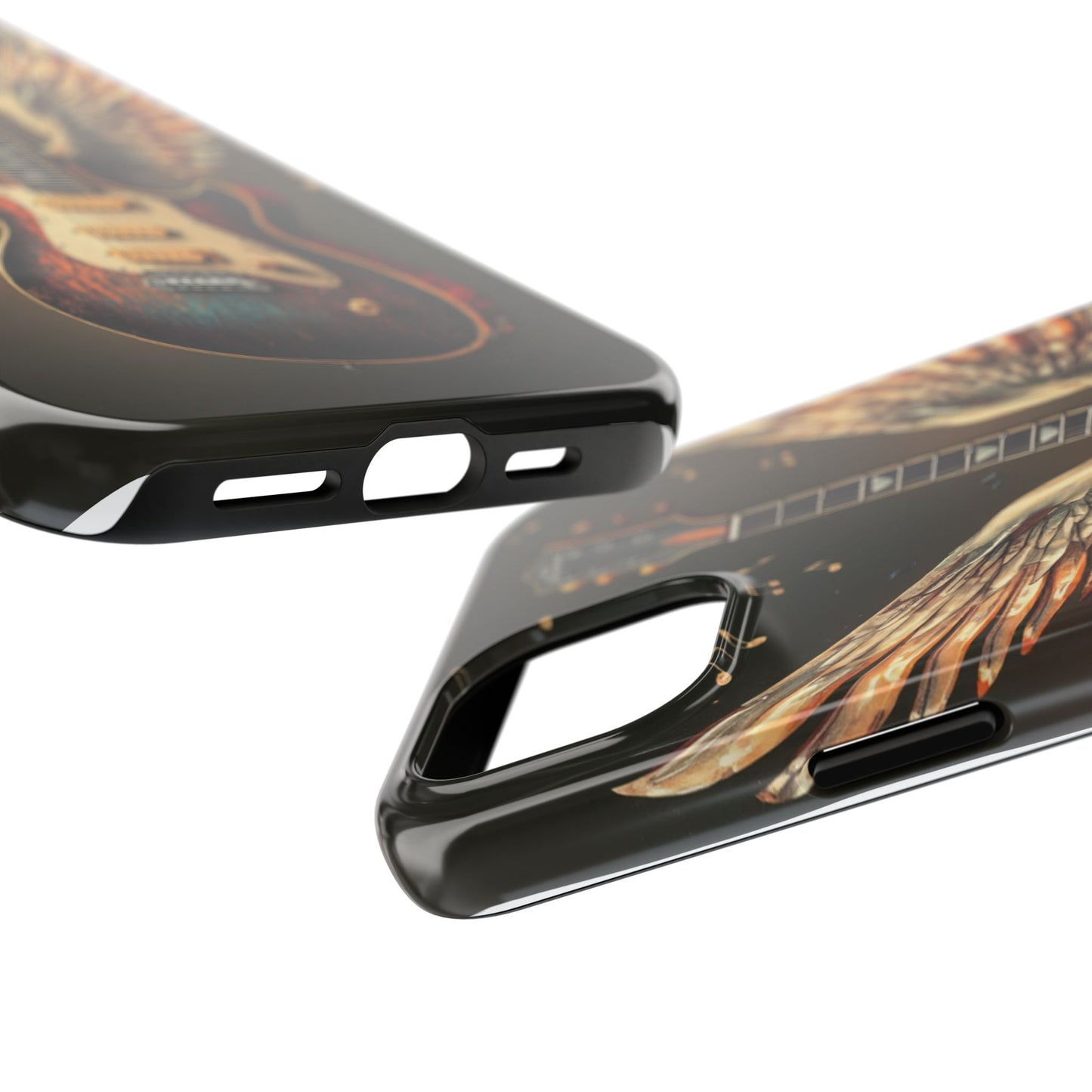 Inspirational Guitar Wing Phone Case - Tough Protection for Music Lovers