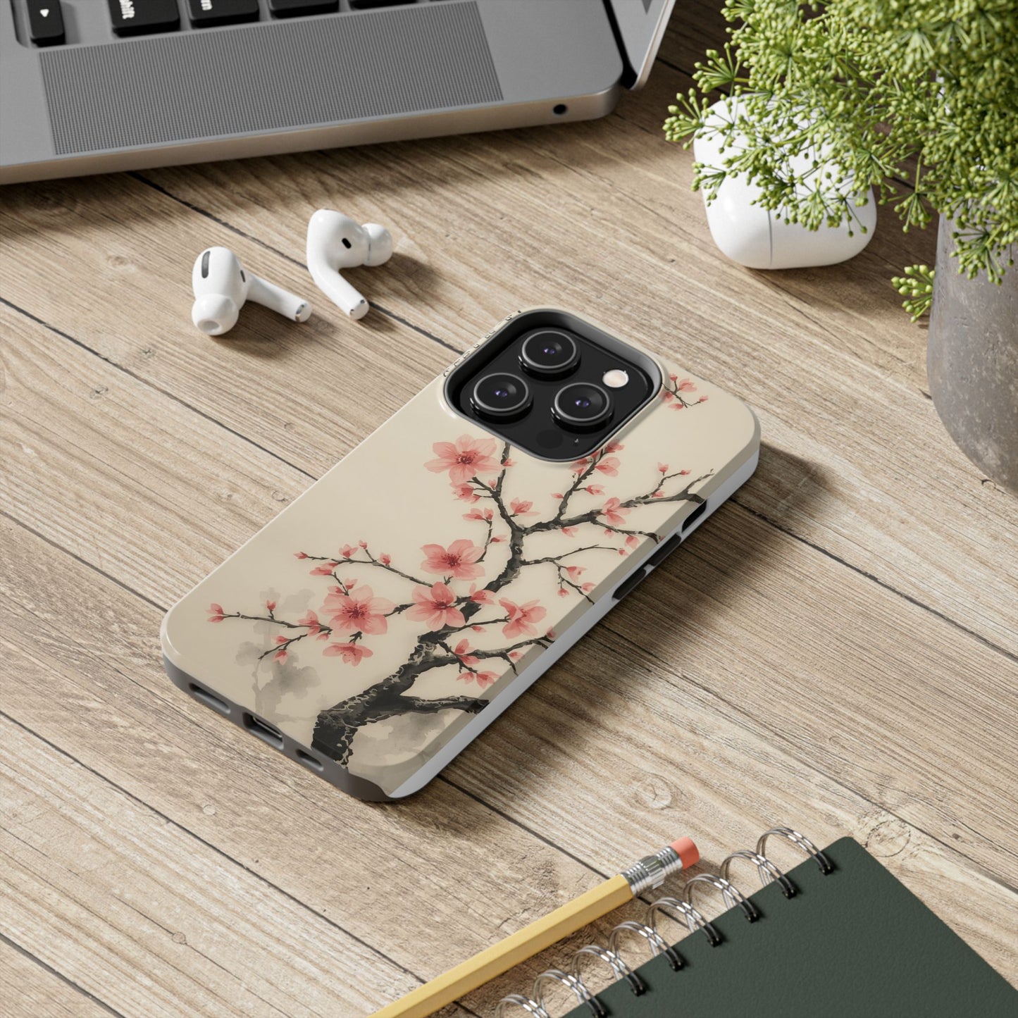 Cherry Blossom Tough Phone Case - Stylish Protection for Nature Lovers