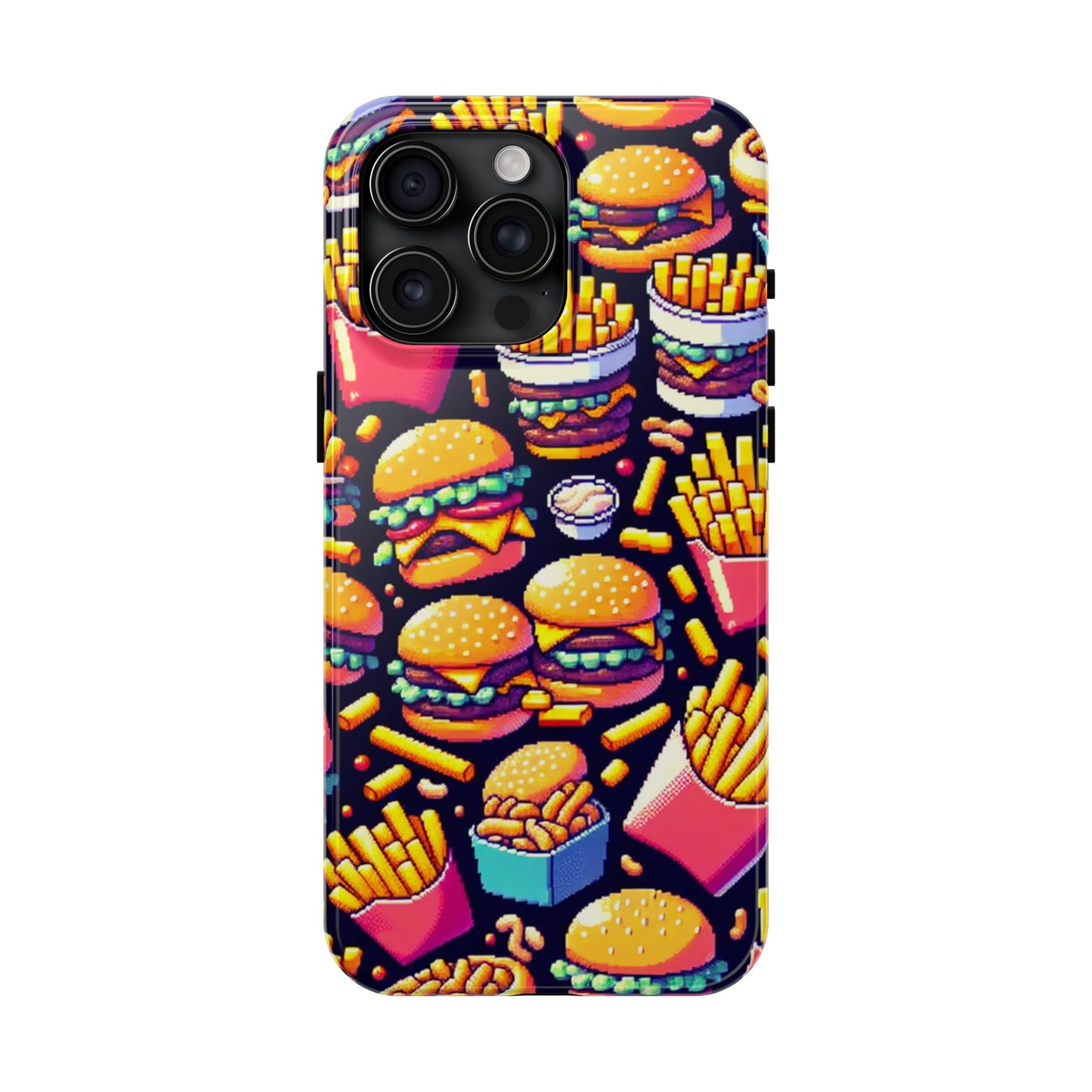 Retro Fast Food Phone Case - Tough and Durable - for iPhone