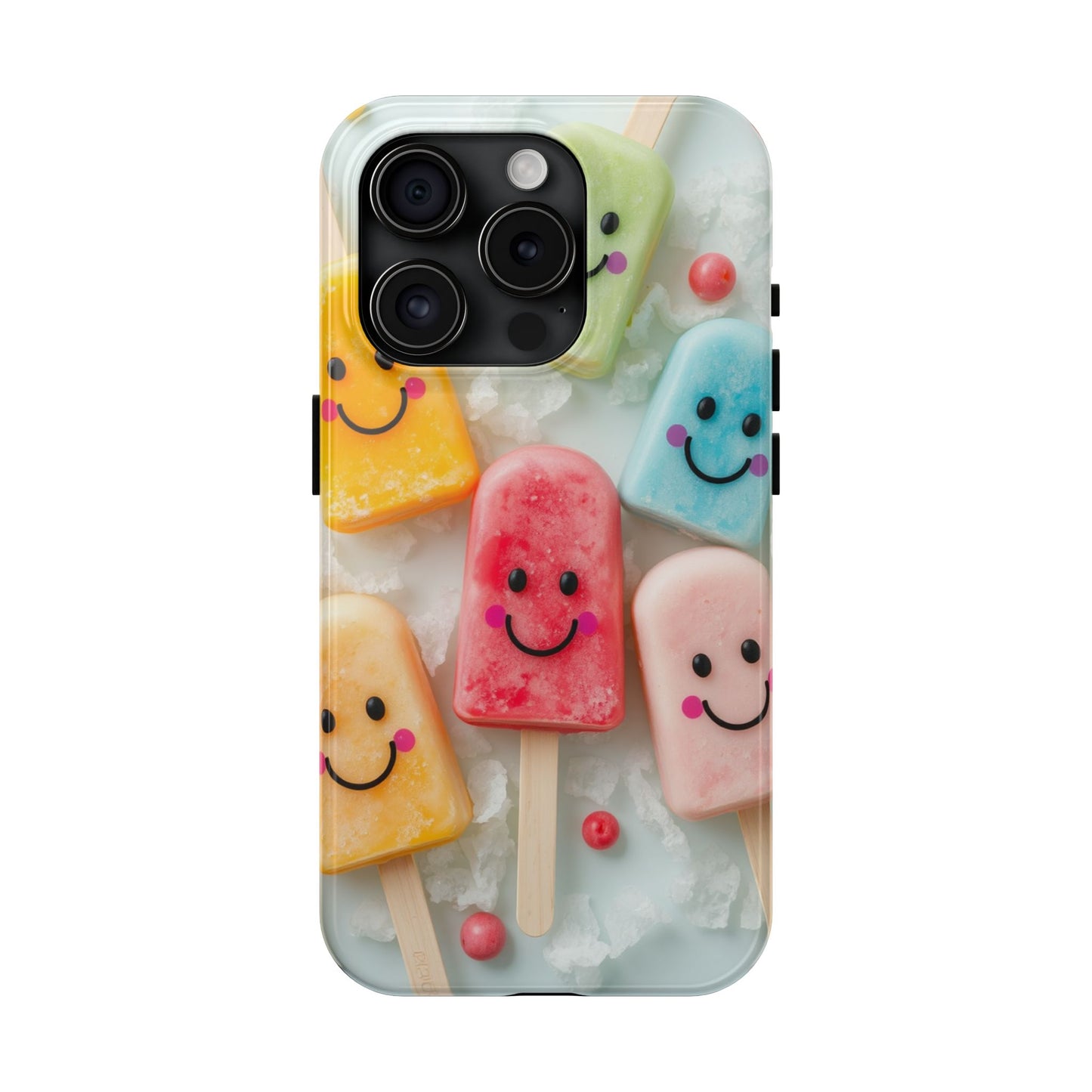 Cute Smile Popsicle Tough Phone Case - Fun Protection for Your Device