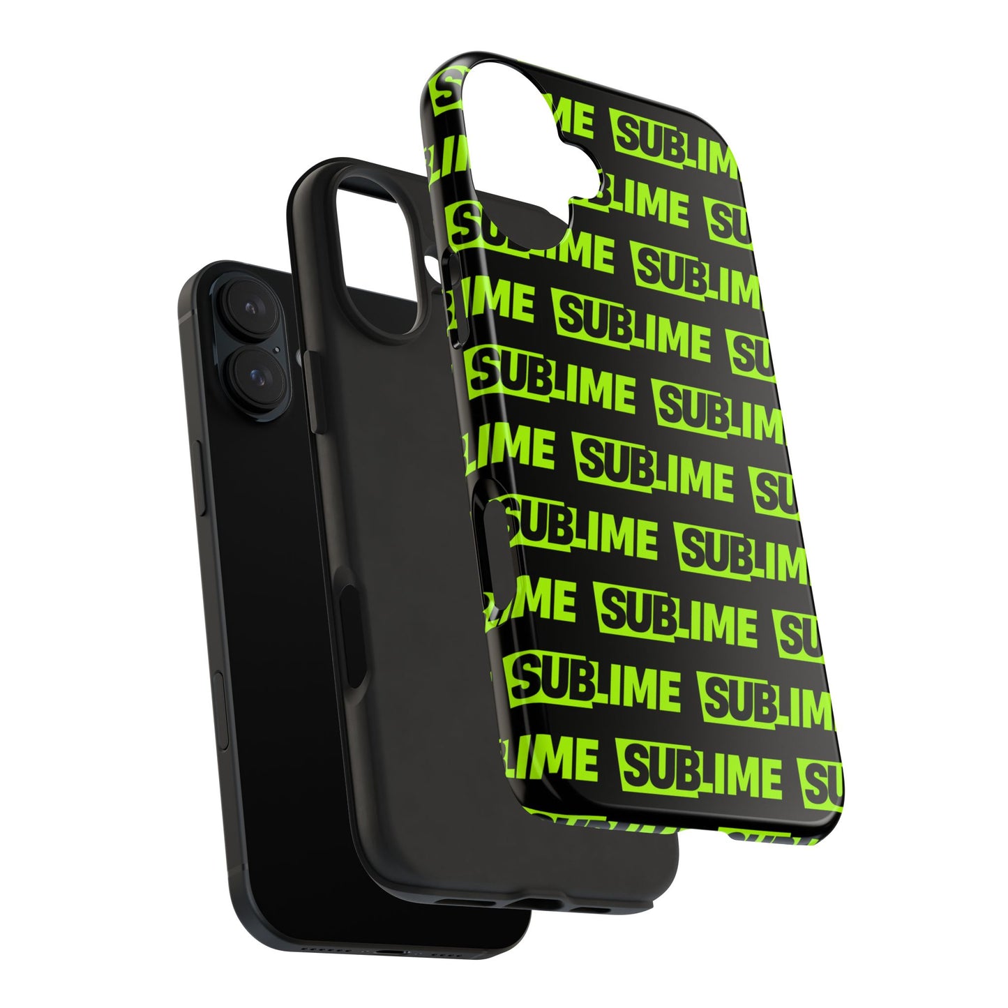 Sublime Text Pattern Tough Phone Case - Vibrant Protective Cover for iPhone