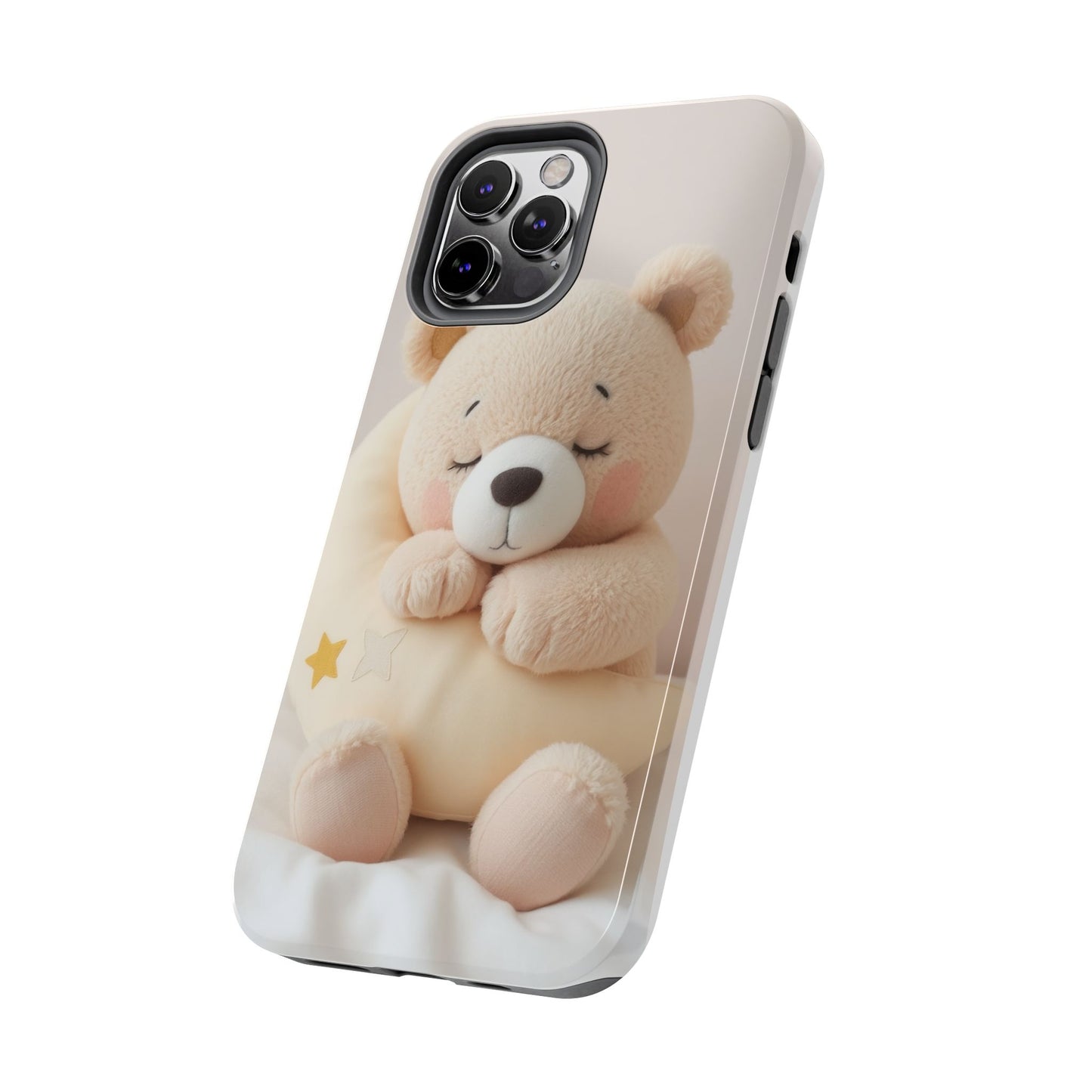Cute Bear Tough Phone Case - Adorable Baby Animal Design for Kids & Adults