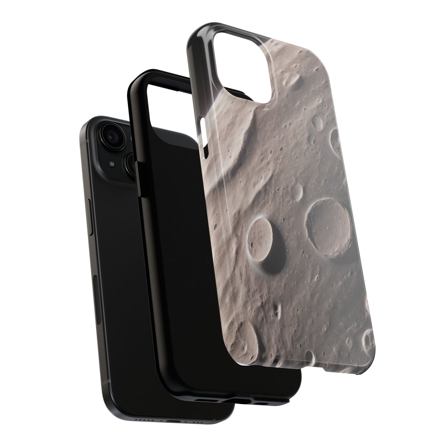 Celestial Moon Surface Tough Phone Case | Durable Space-Themed Design - for iPhone