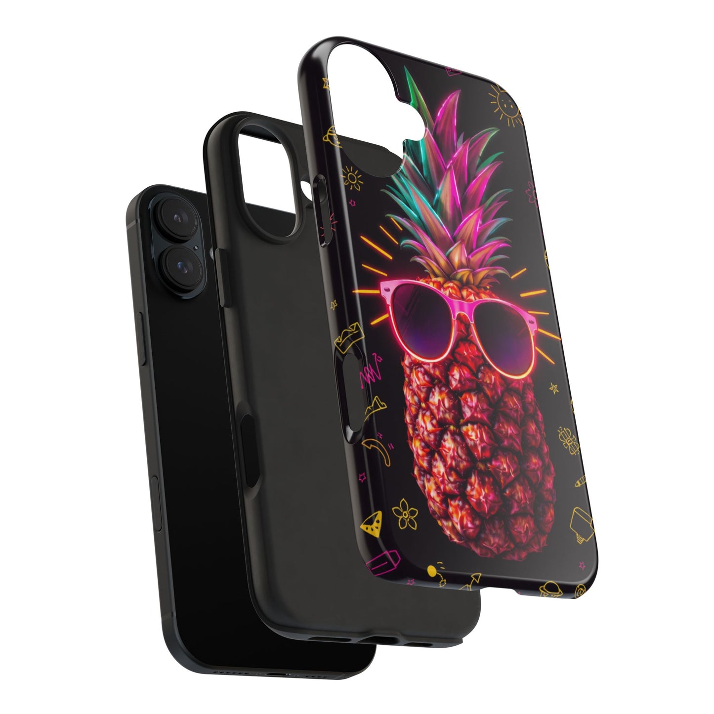 Tough Pineapple Phone Case - Cool, Vibrant Design Perfect for Summer Vibes