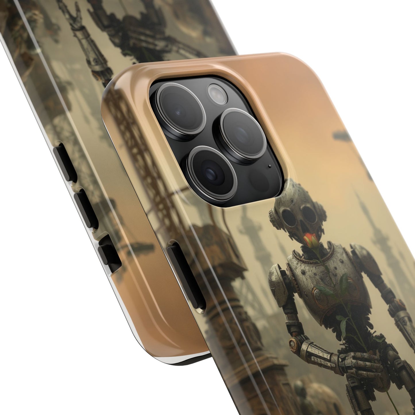 Robotic Sentinel Tough Phone Case - Durable Protector for Sci-Fi Lovers
