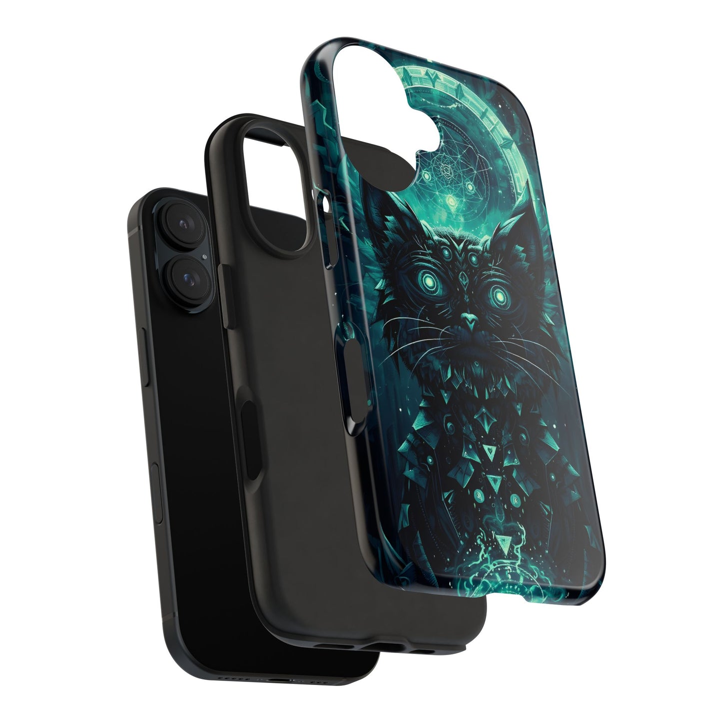 Mystical Dark Cat Phone Case - Tough Protective Cover for Cat Lovers - for iPhone