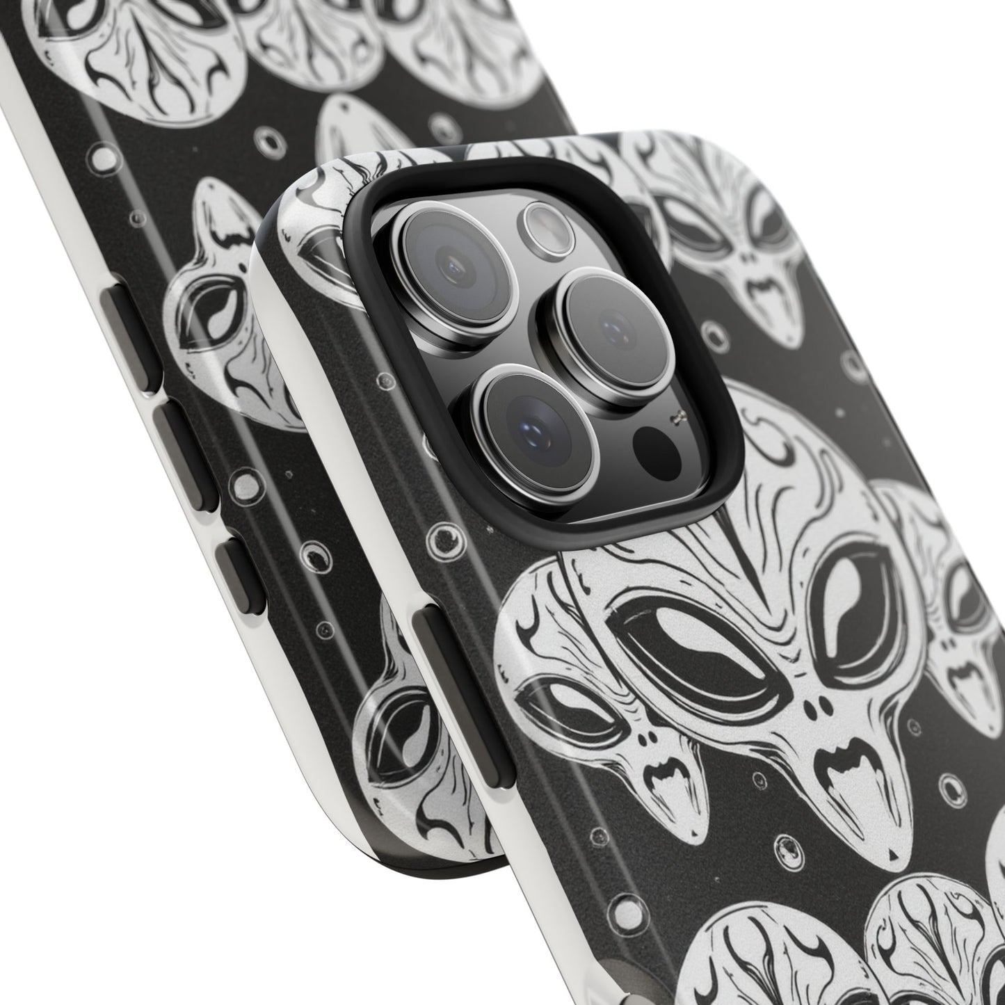Alien Pattern Tough Phone Case - Durable Protection with Out-of-This-World Design
