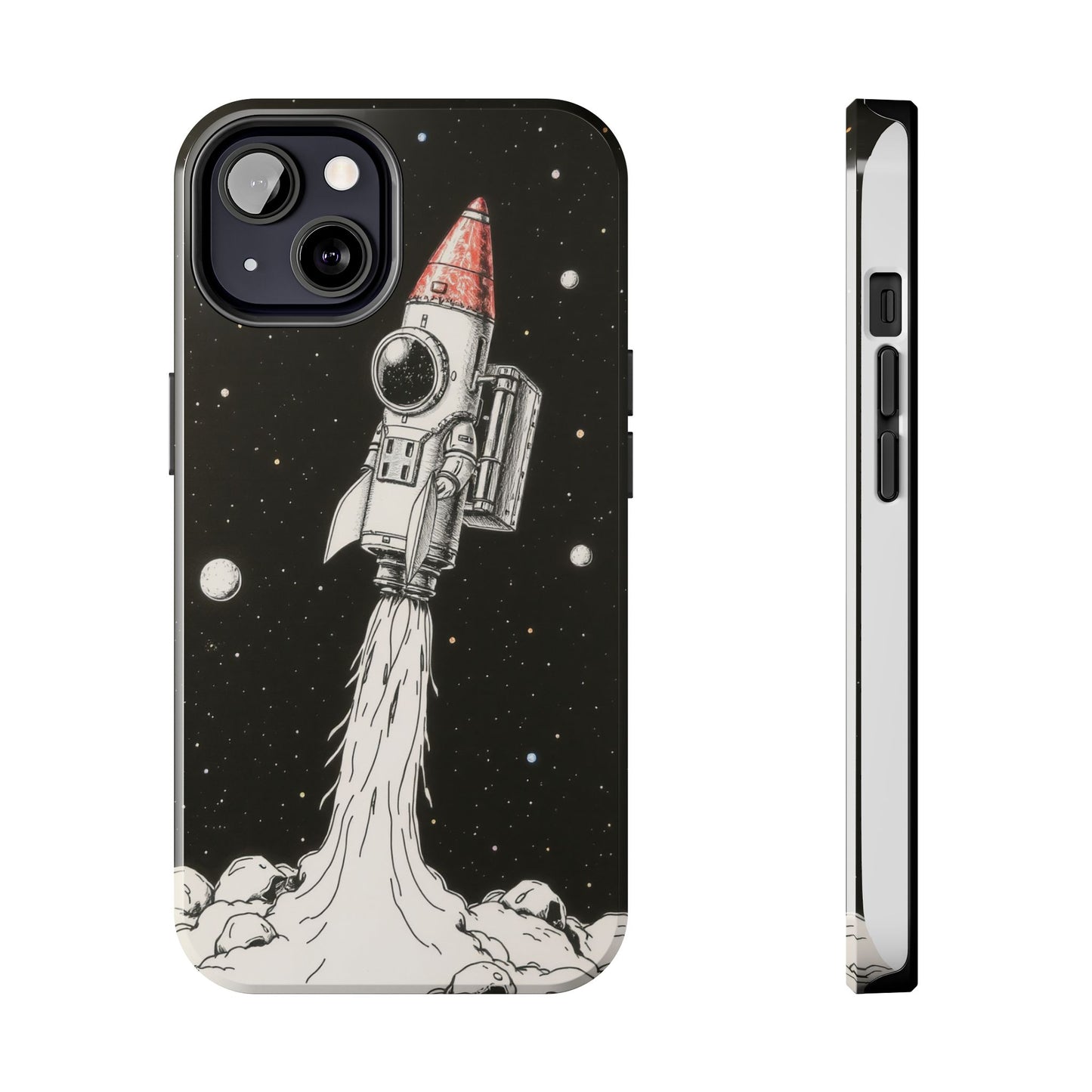 Cool Tough Phone Case for iPhone - Astro-Rocket Bond