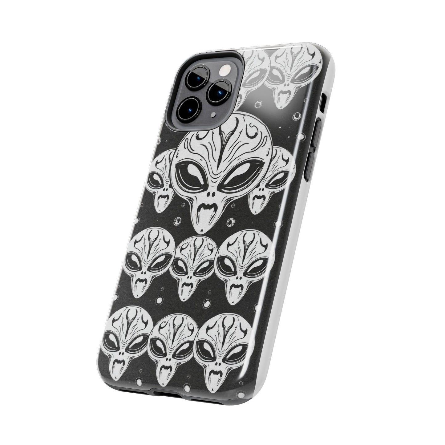 Alien Pattern Tough Phone Case - Durable Protection with Out-of-This-World Design