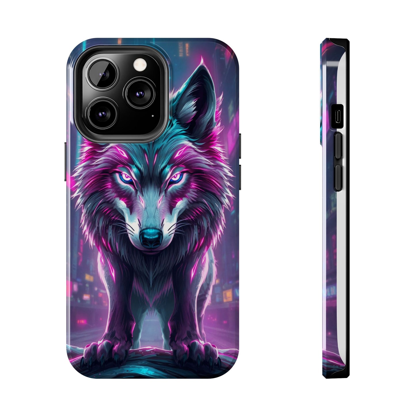 Fierce Wolf Phone Case - Tough & Vibrant Design for Animal Lovers