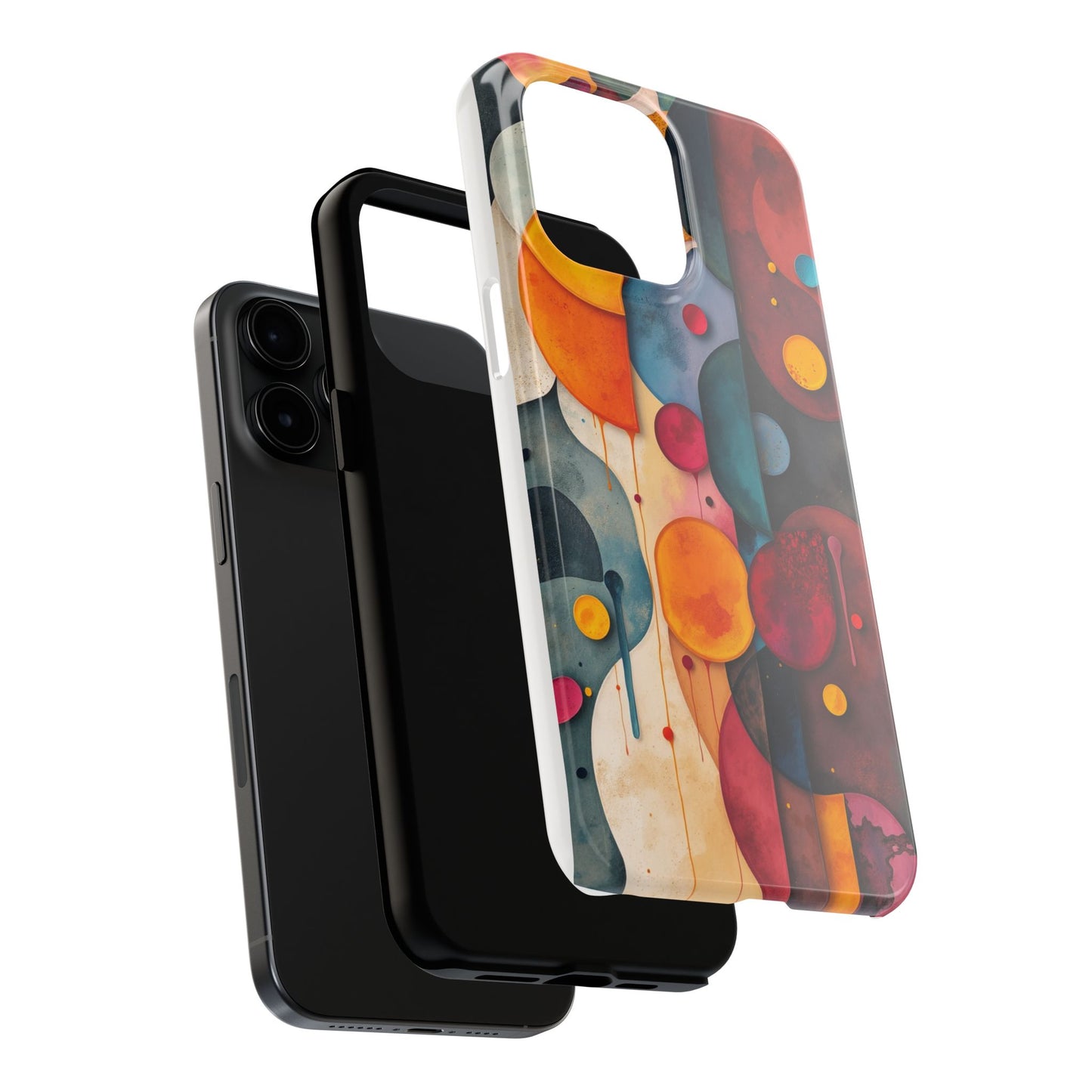Artistic Tough Phone Cases - Colorful Abstract Design for Trendy Protection - for iPhone