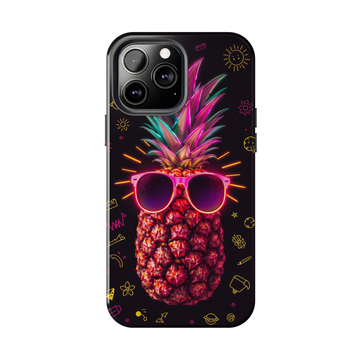 Tough Pineapple Phone Case - Cool, Vibrant Design Perfect for Summer Vibes