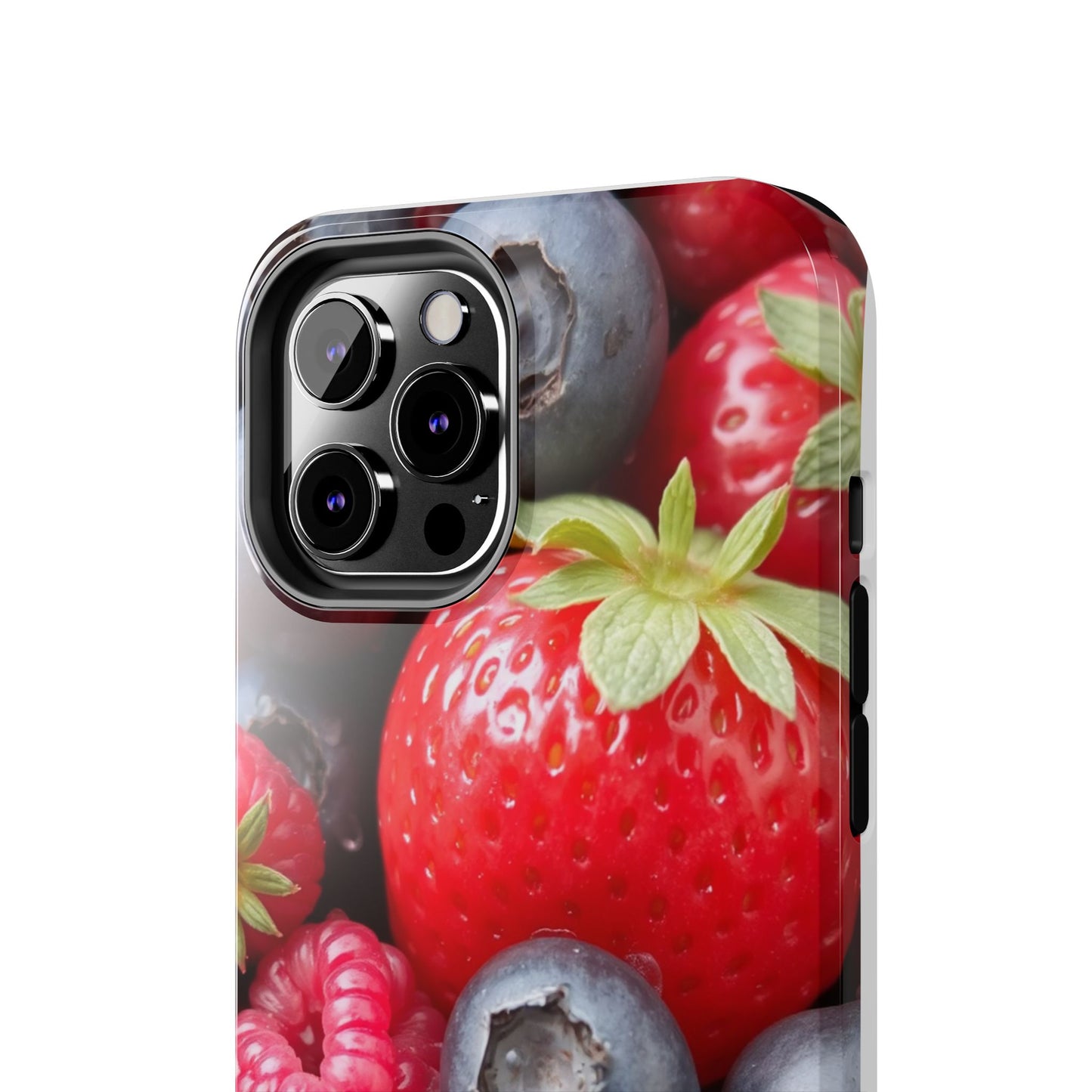 Fruit-Themed Tough Phone Case - Berry Burst Design