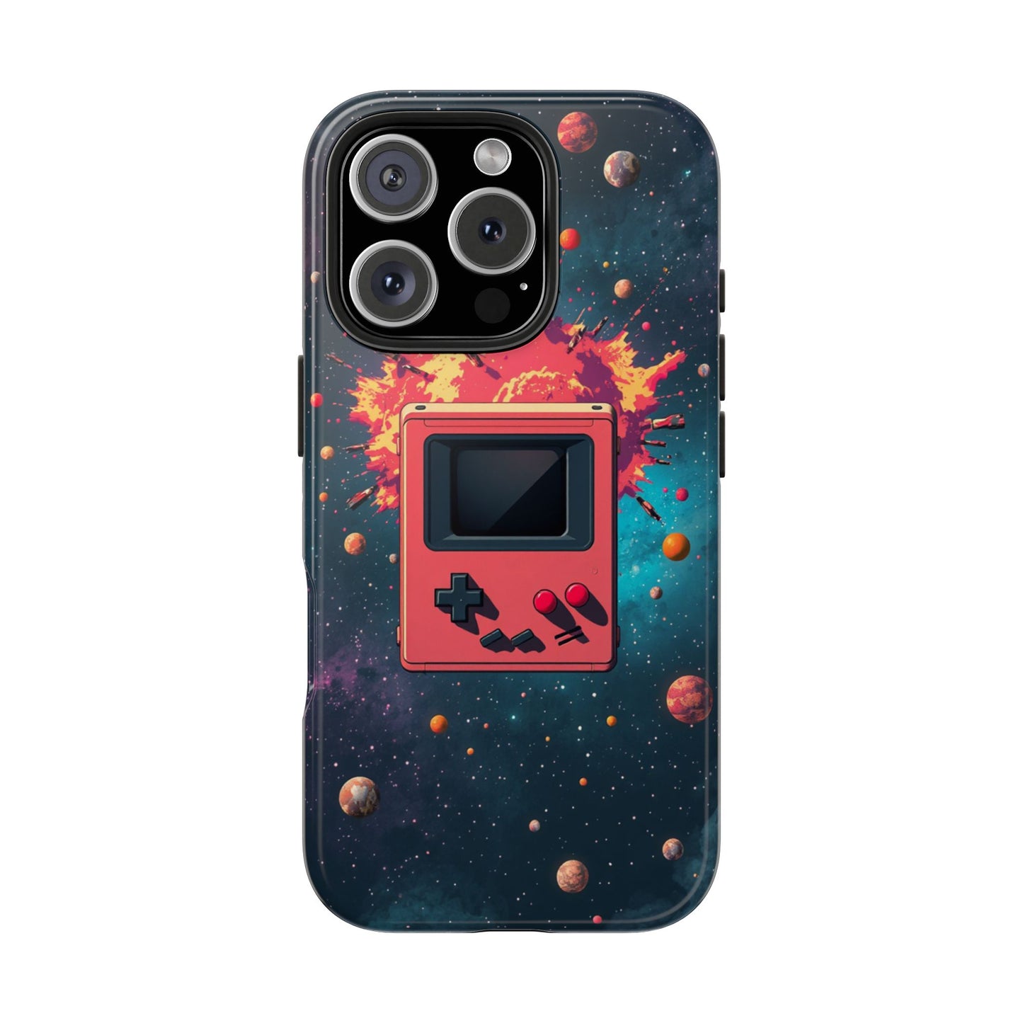 Retro Gaming Tough Phone Case - Space Adventure Design