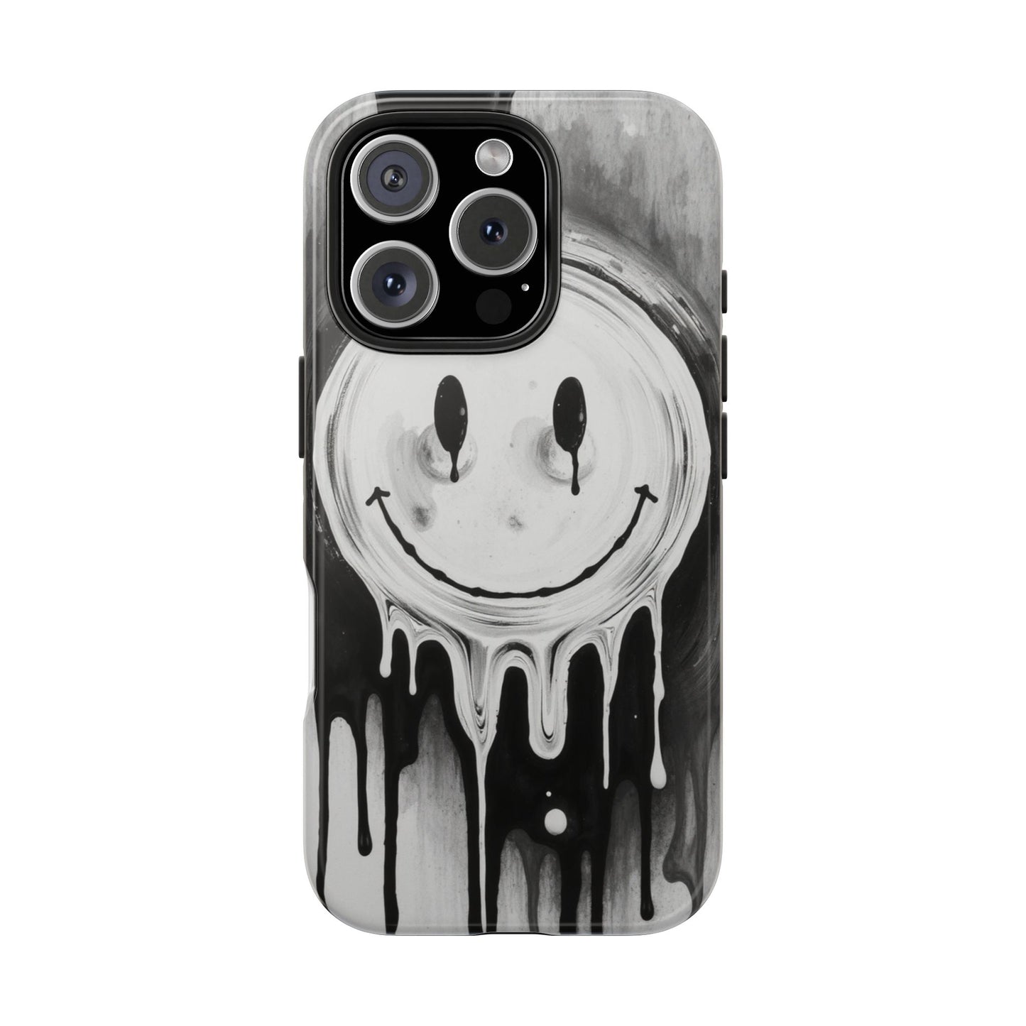 Dripping Smiley Tough Phone Case - Stylish & Durable Protection