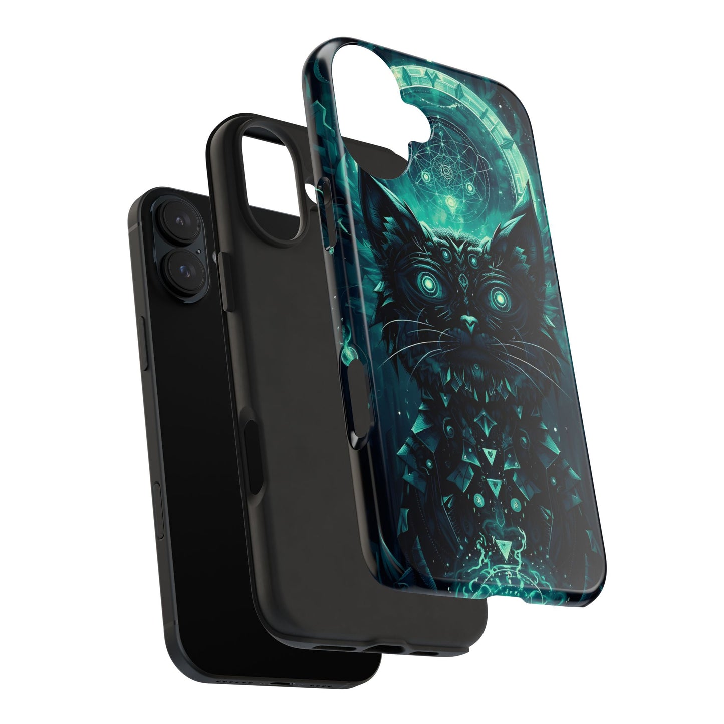 Mystical Dark Cat Phone Case - Tough Protective Cover for Cat Lovers - for iPhone