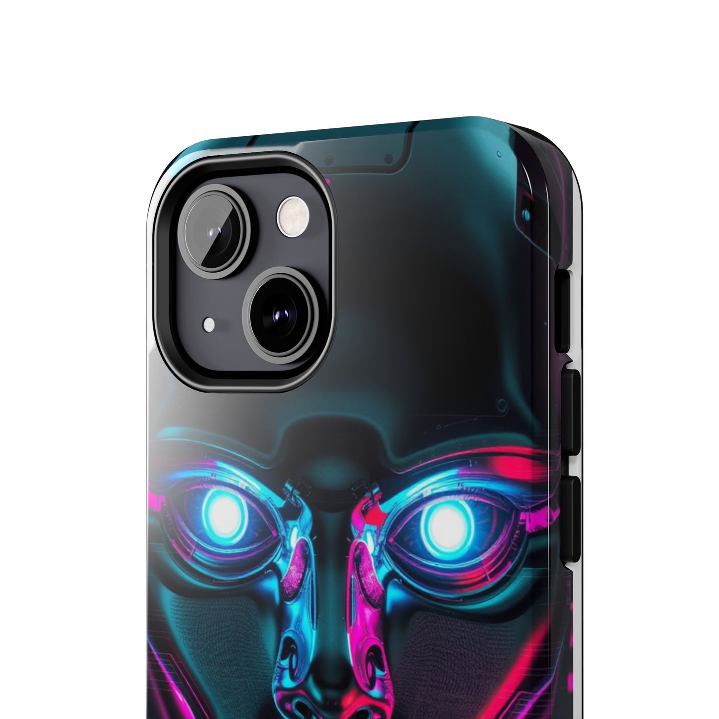 Futuristic Phone Case, Tough Phone Cover, Cyberpunk Style, Robot Design, Gift for Tech Lovers, Unique Phone Accessories