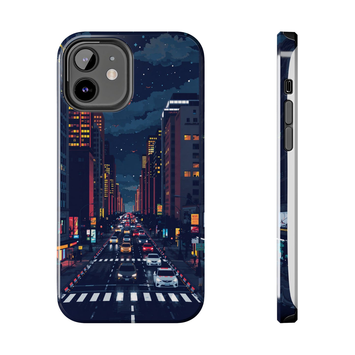 Urban Nightlife Tough Phone Case - Durable & Stylish Protection