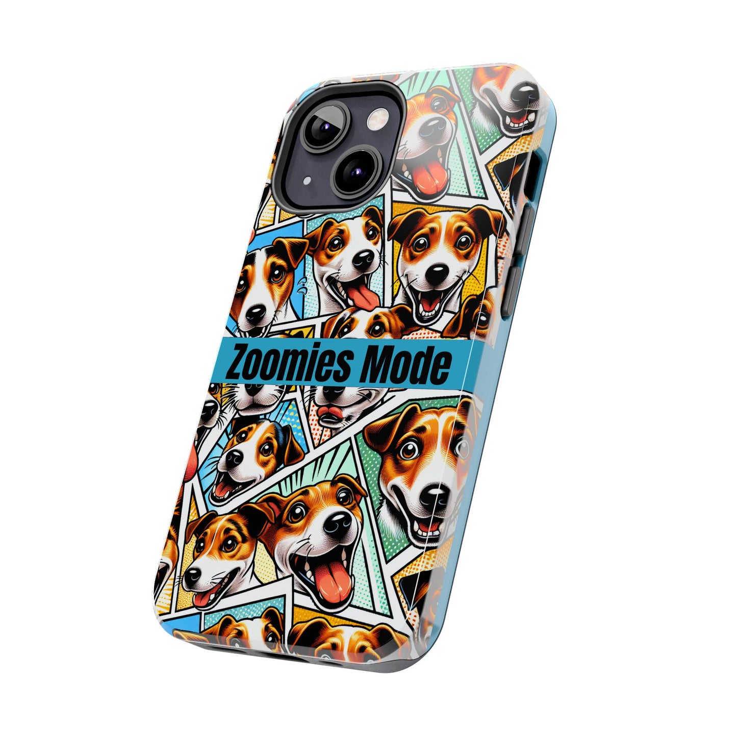 Zoomies Mode Jack Russell Tough Phone Case - Fun Dog Design Case for iPhone