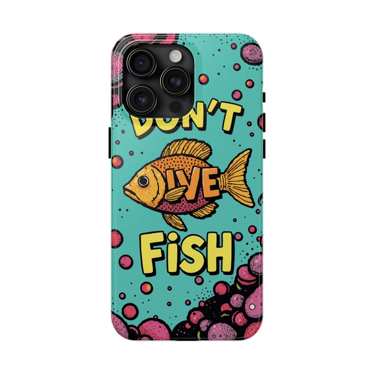 Catchy Fish-Themed Tough Phone Cases, Unique Gift for Fish Lovers, Durable Protection for Phones, Fun Aquatic Design, Ideal for Holidays