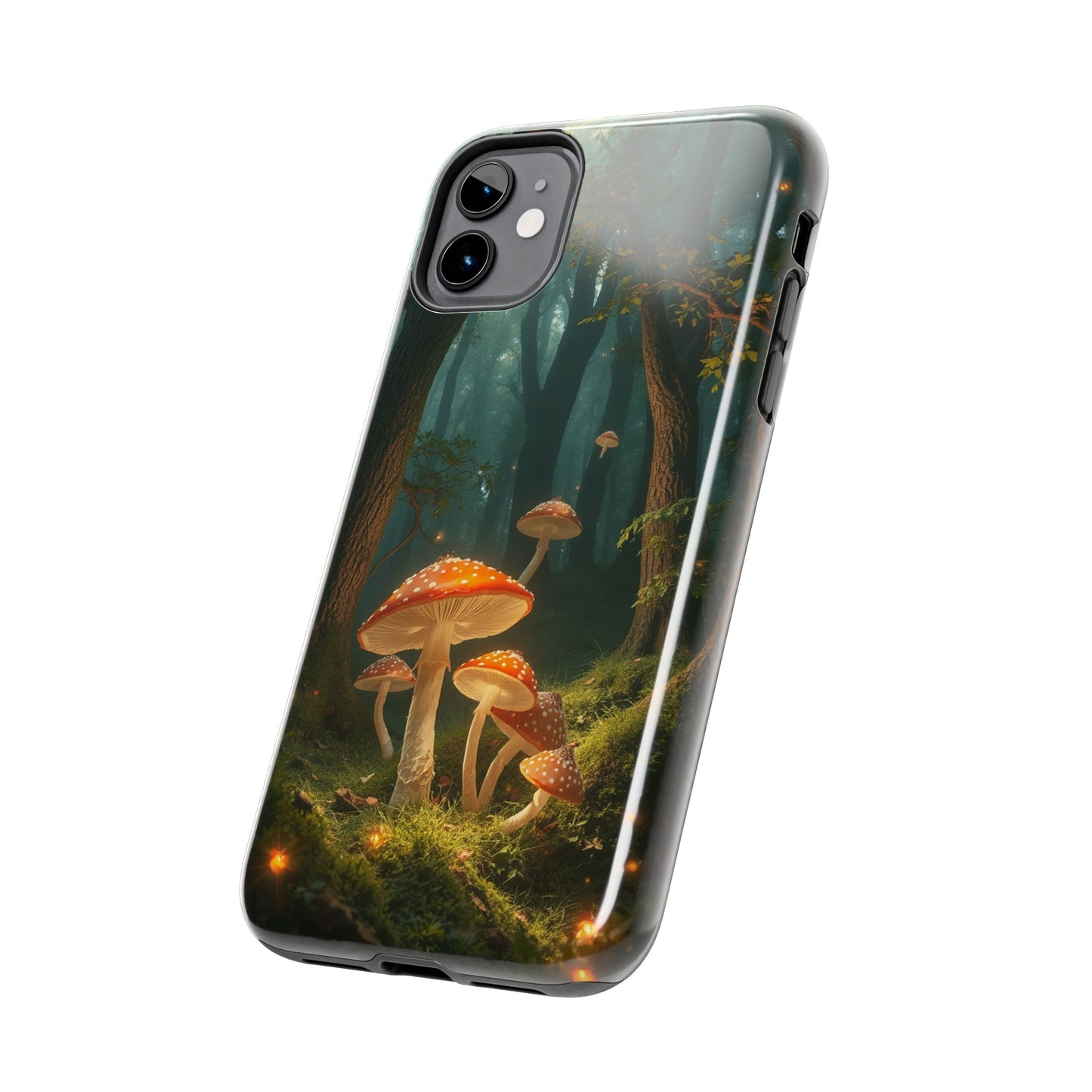 Whimsical Mushroom Tough Phone Case - Forest Fantasy Design