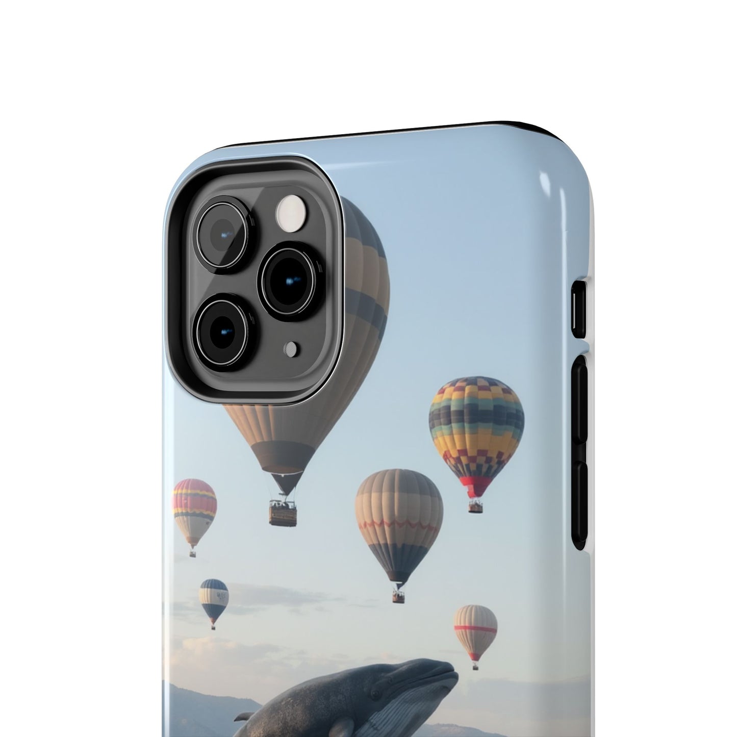 Whale Hot Air Balloon Tough Phone Case - Adventure & Nature Lovers
