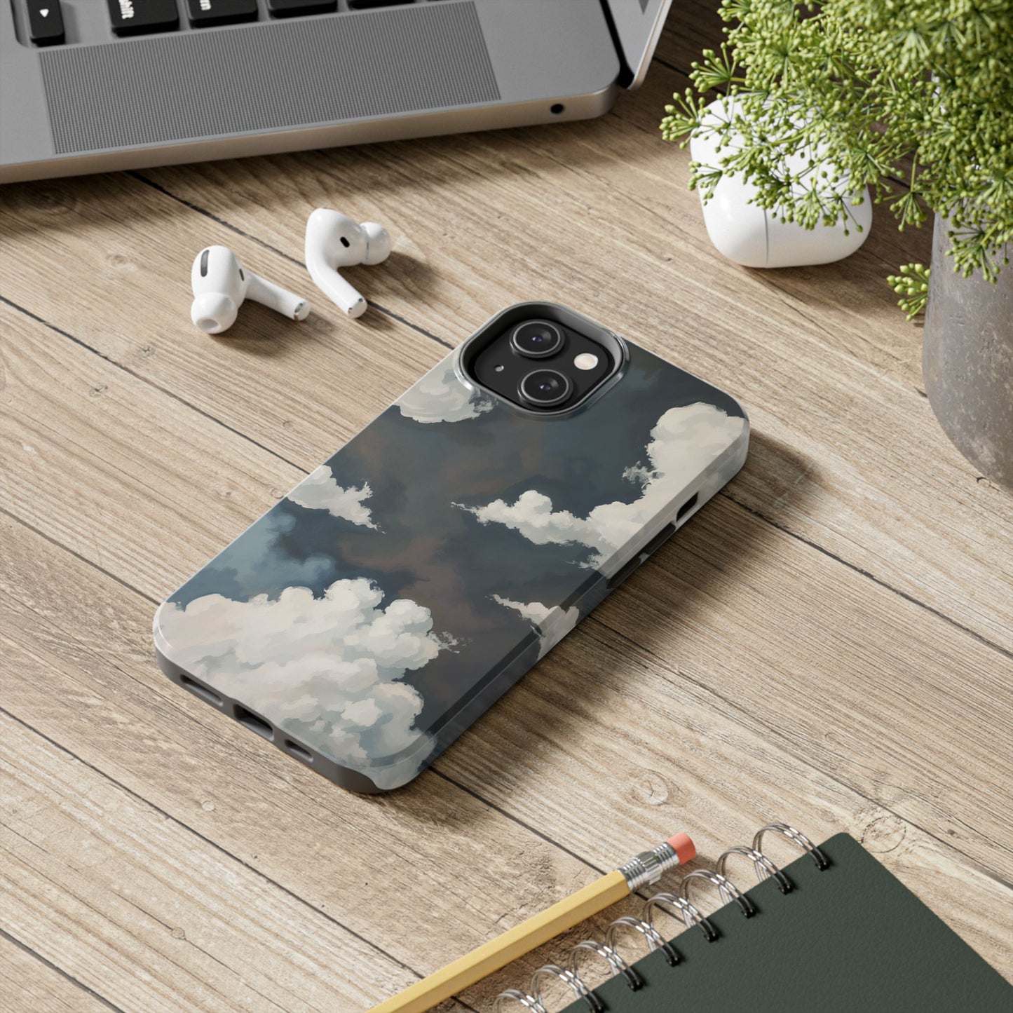 Sky Cloud Phone Case, Tough iPhone Cover, Aesthetic Tech Accessories, Gift for Him/Her, Unique Cell Phone Protectors