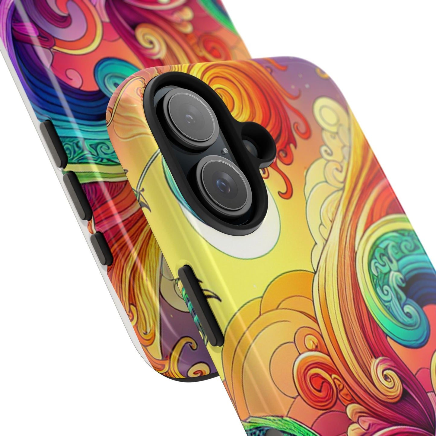 Fantasy Ocean Waves Tough Phone Case - Colorful Protective Cover - for iPhone