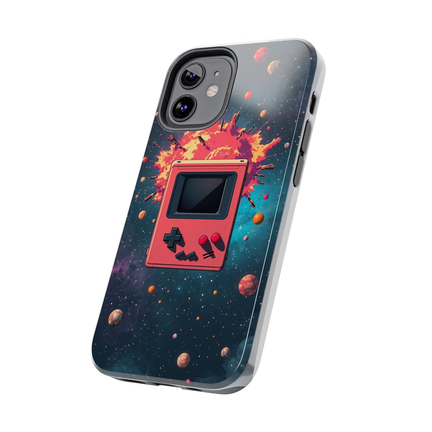 Retro Gaming Tough Phone Case - Space Adventure Design