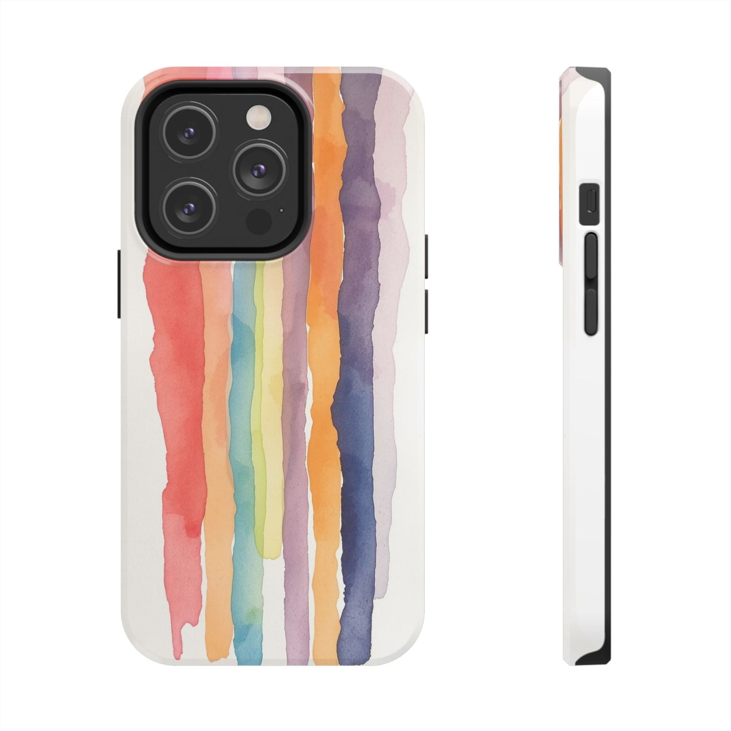 Colorful Watercolor Tough Phone Case - Stylish and Durable Cover for Creative Souls