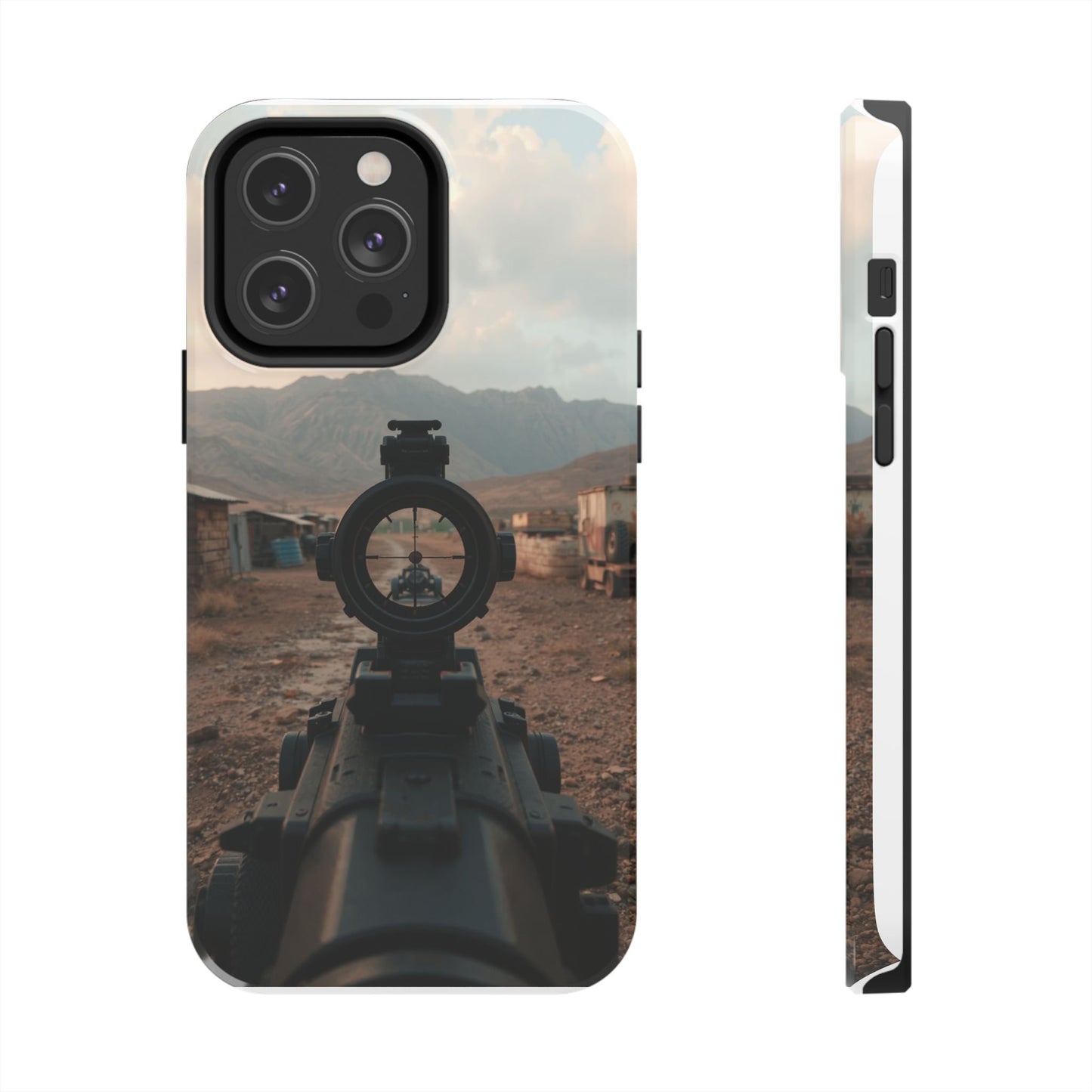 Tough Phone Case - Military Inspired Design with Sniper Scope