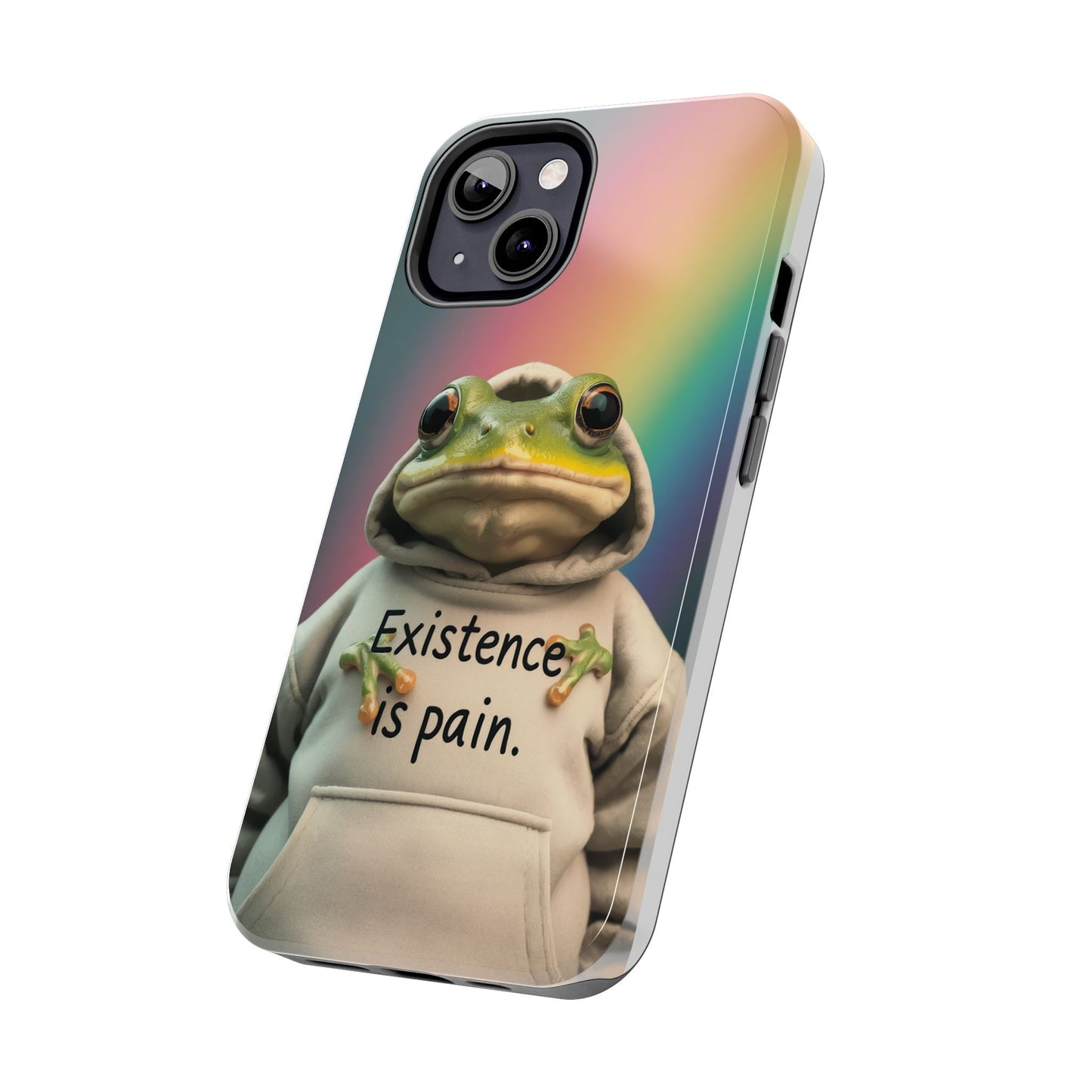 Existence is Pain Frog Phone Case - Tough & Stylish