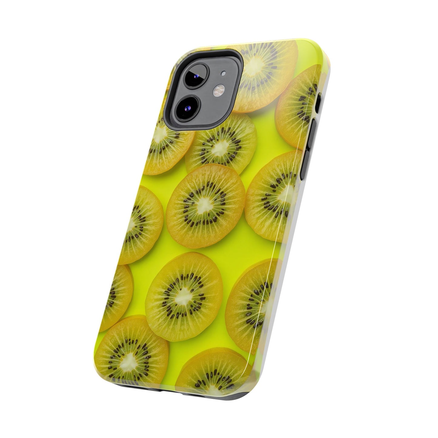 Vibrant Kiwi Tough Phone Case - Bright Yellow Design for Fruit Lovers