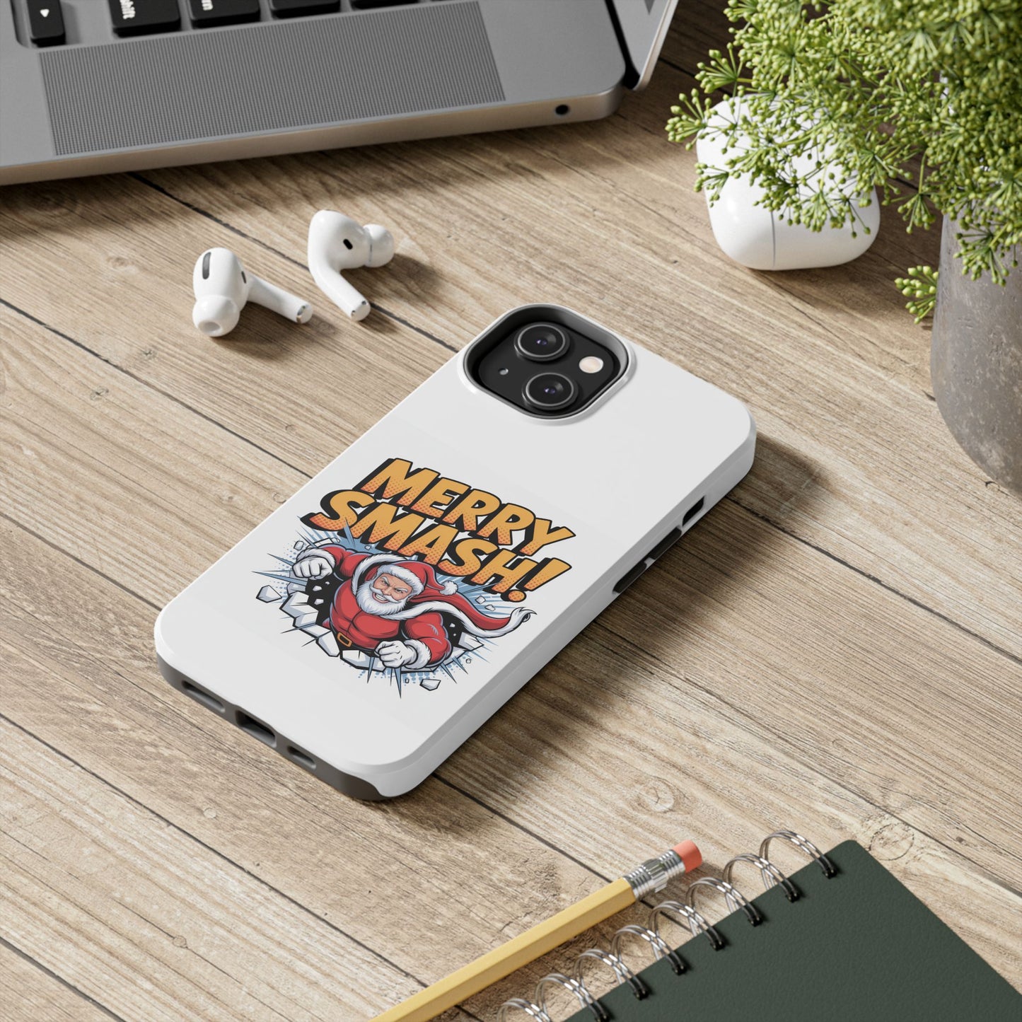 Santa Merry Smash Phone Case