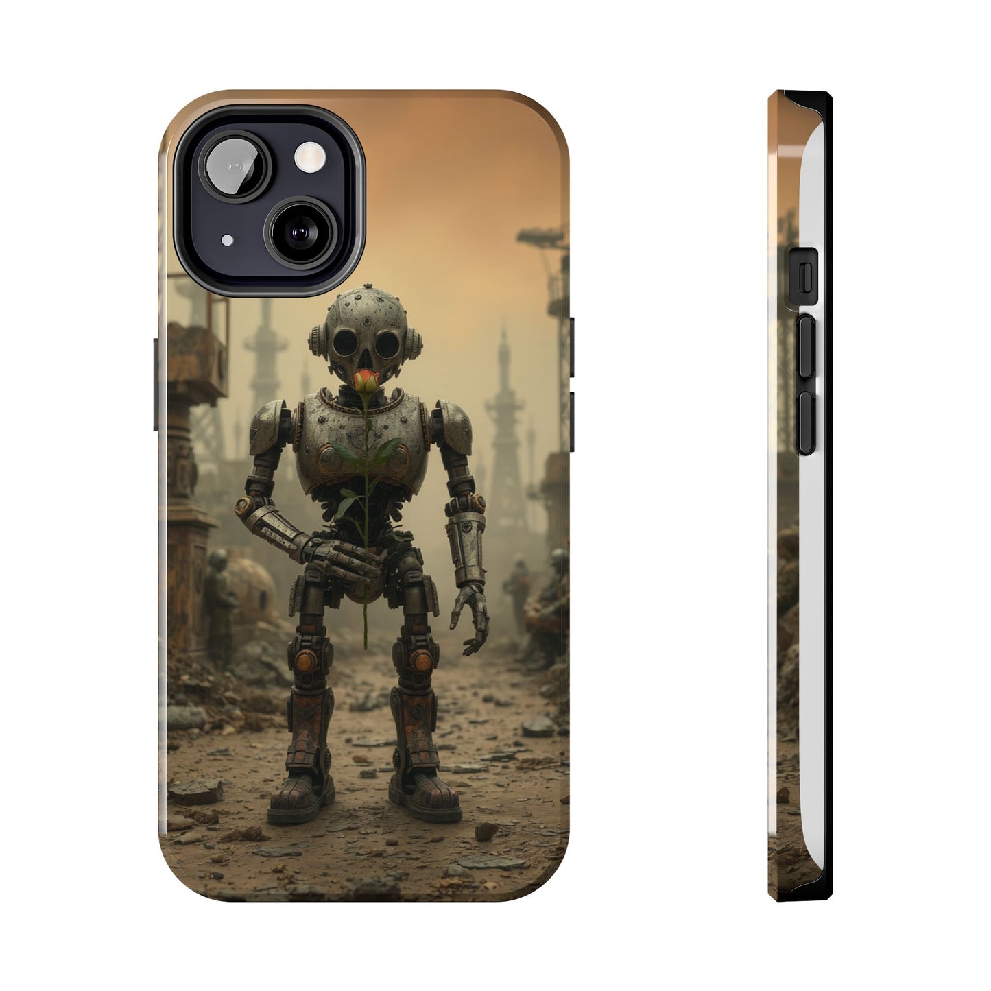Robotic Sentinel Tough Phone Case - Durable Protector for Sci-Fi Lovers