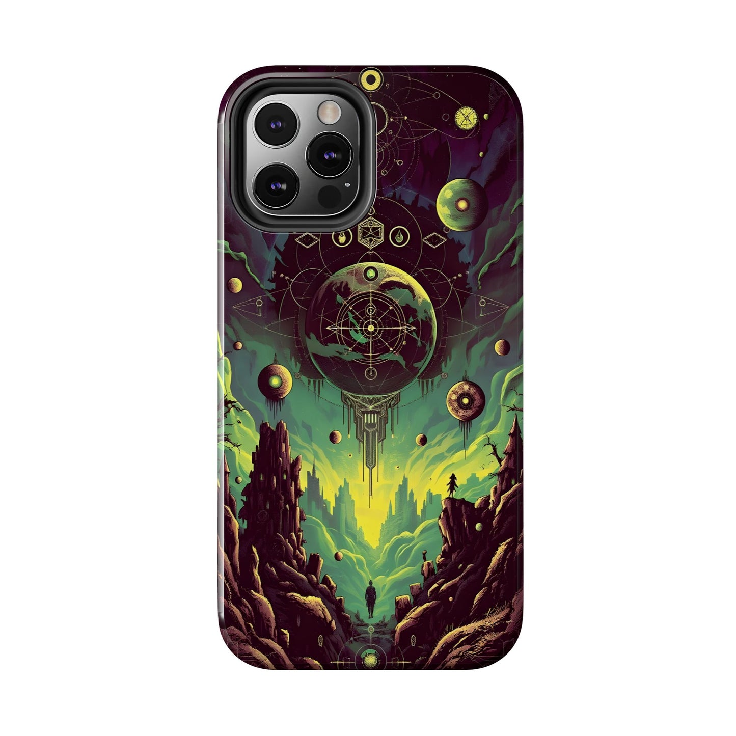 Cosmic Adventure Tough Phone Case - Galaxy Design for Space Enthusiasts - for iPhone