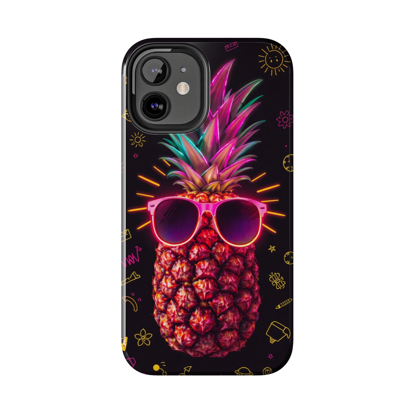 Tough Pineapple Phone Case - Cool, Vibrant Design Perfect for Summer Vibes