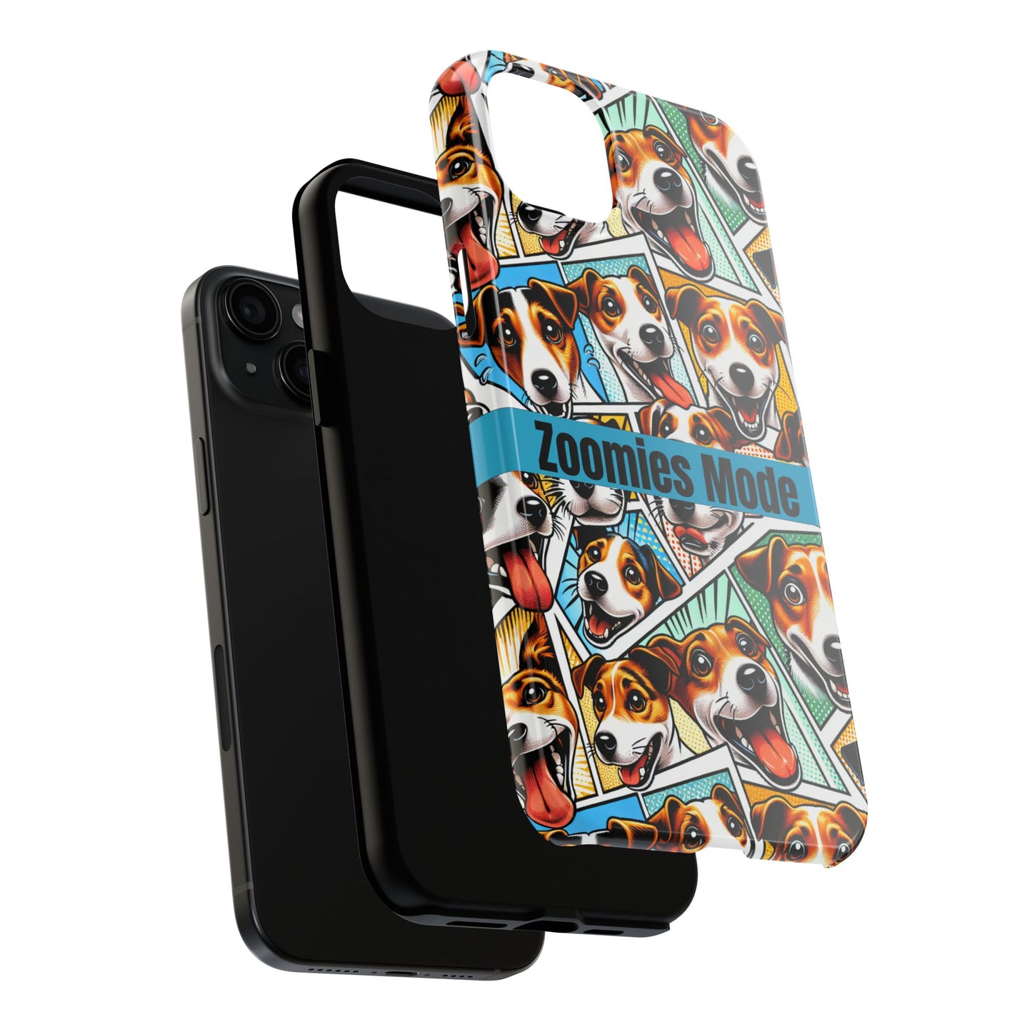 Zoomies Mode Jack Russell Tough Phone Case - Fun Dog Design Case for iPhone