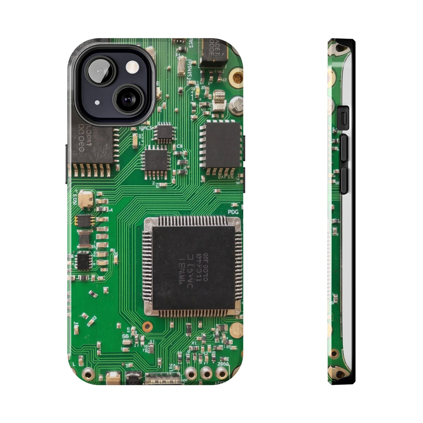 Circuit Board Tough Phone Case - Durable Tech Design