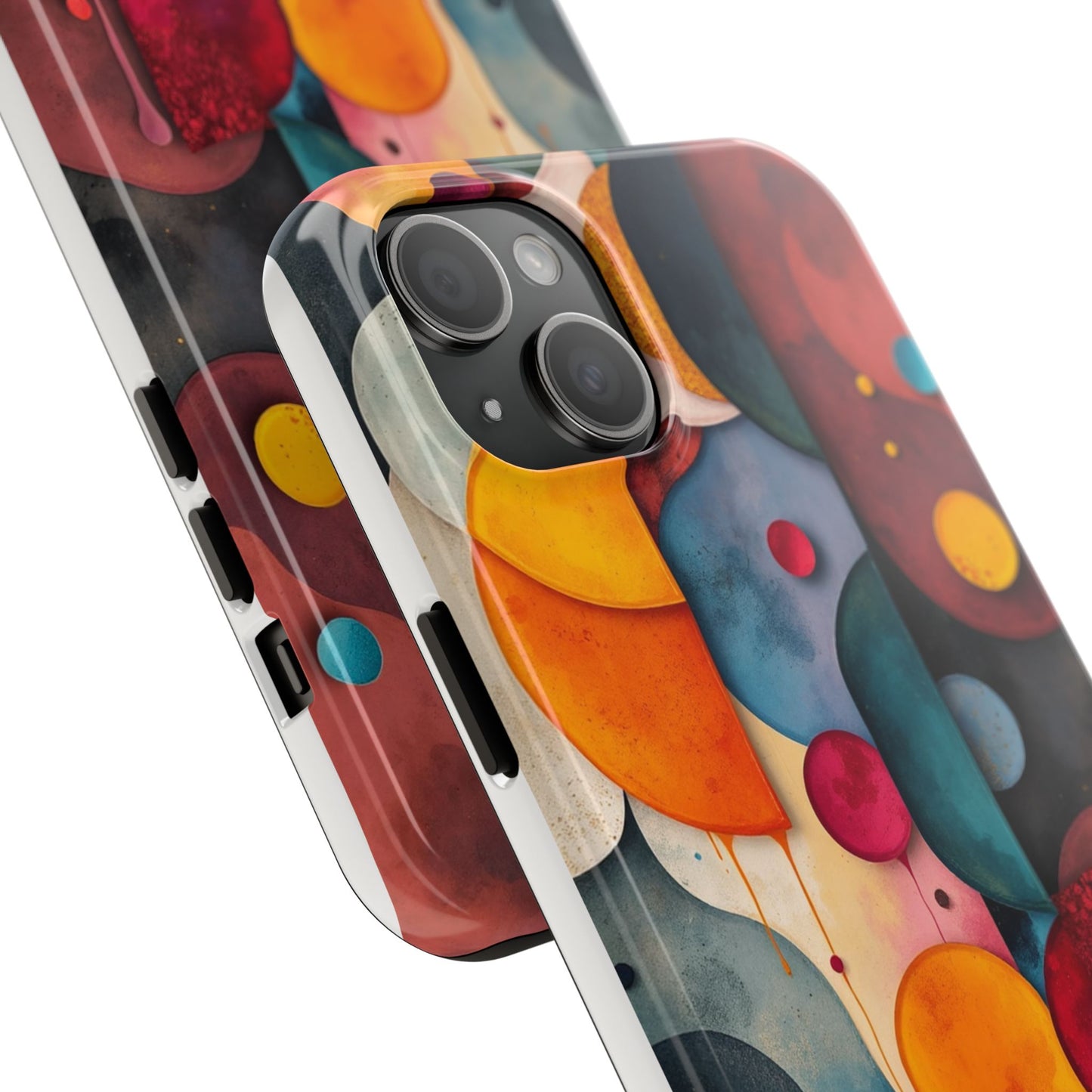 Artistic Tough Phone Cases - Colorful Abstract Design for Trendy Protection - for iPhone
