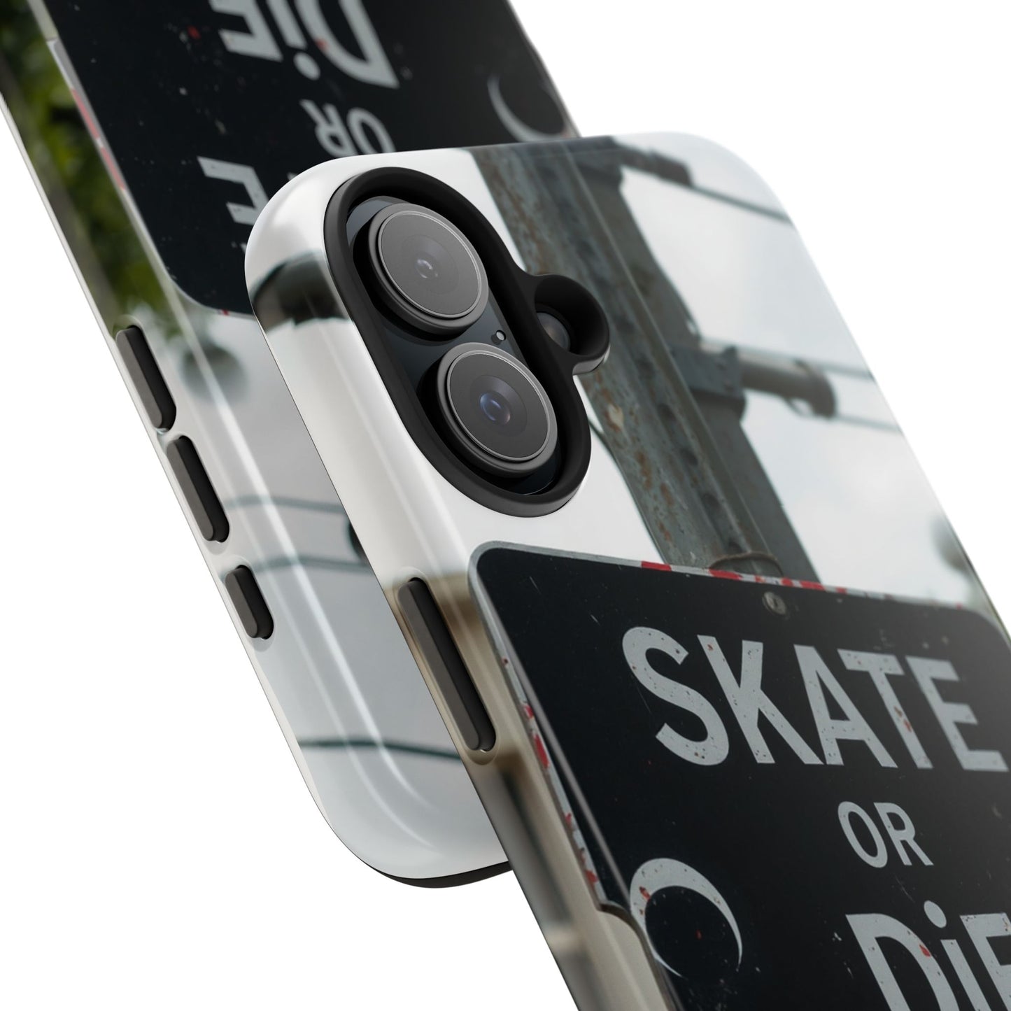 Black Sign Skate or Die Design - Tough Phone Case for iPhone