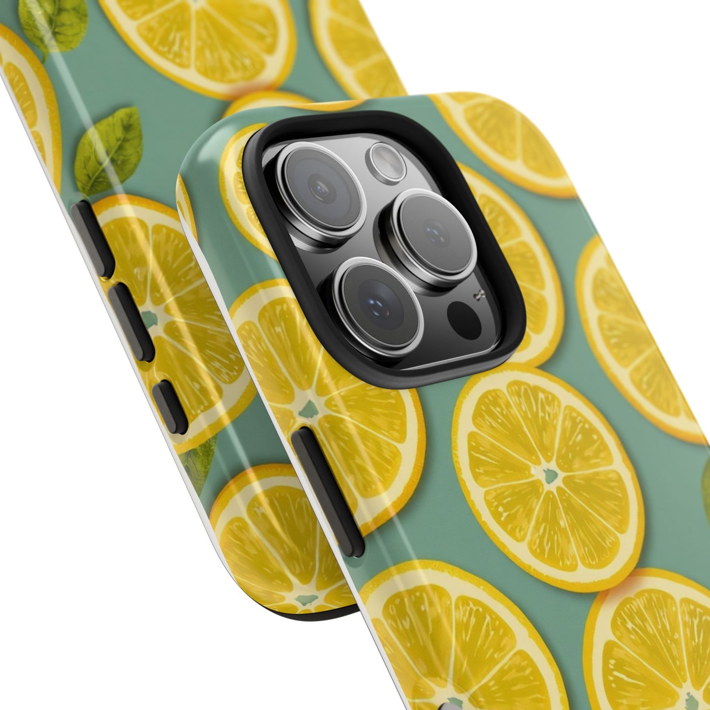 Tough Lemon Pattern Phone Case - Vibrant Citrus Design for Summer Vibes - for iPhone